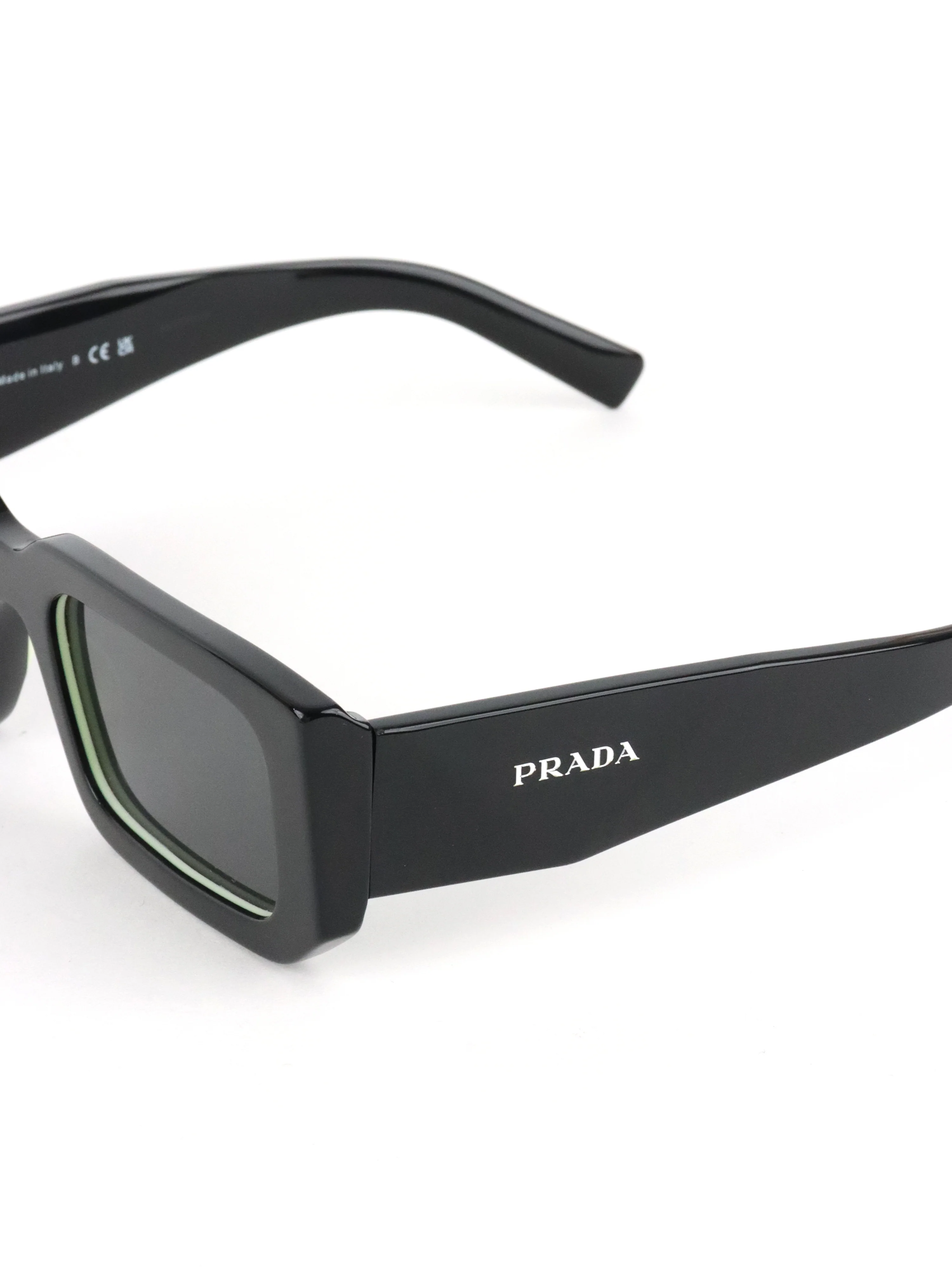 Prada Black PR 06YS Rectangle Frame Sunglasses