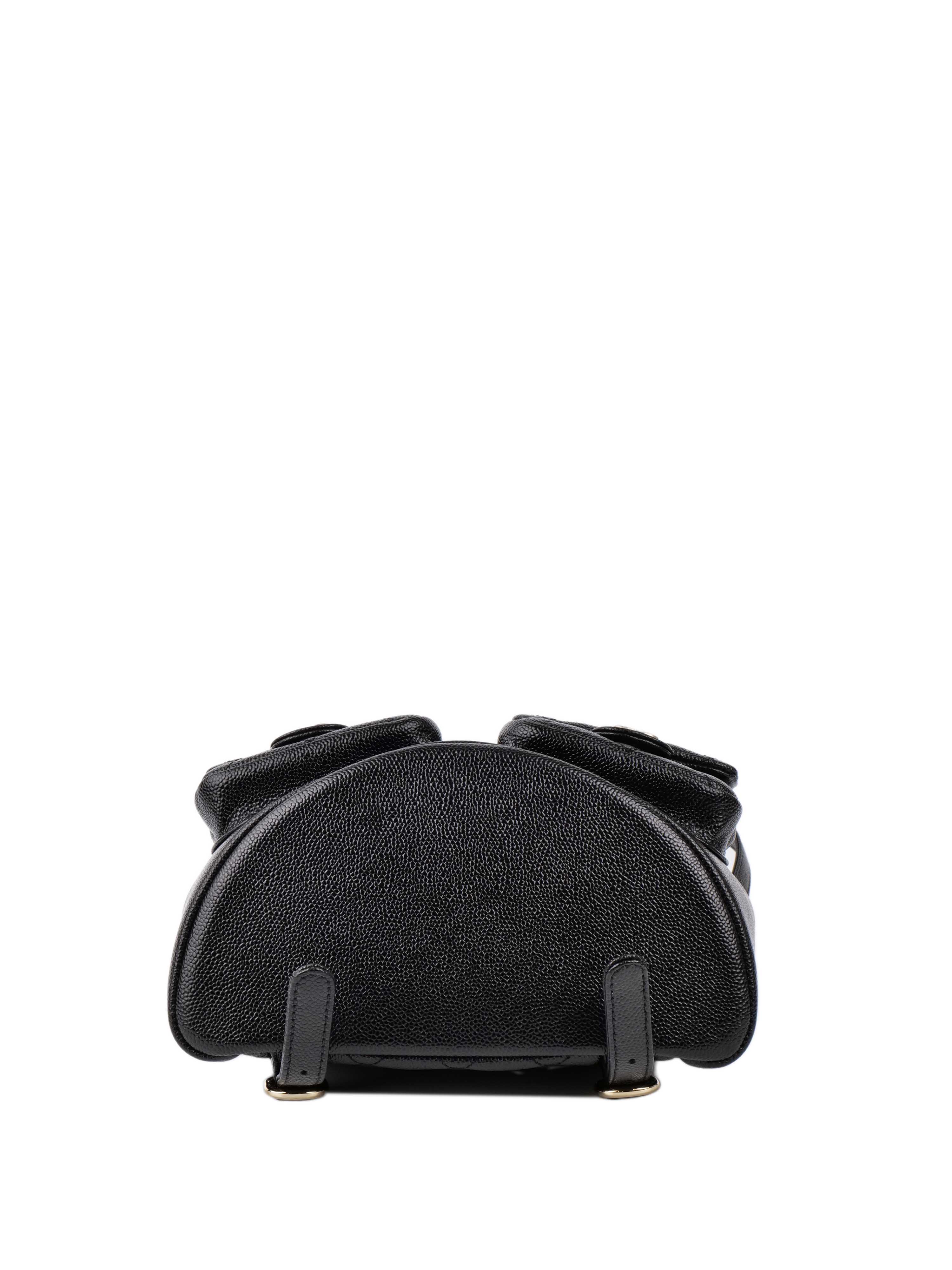 Chanel Black Caviar Duma Backpack.