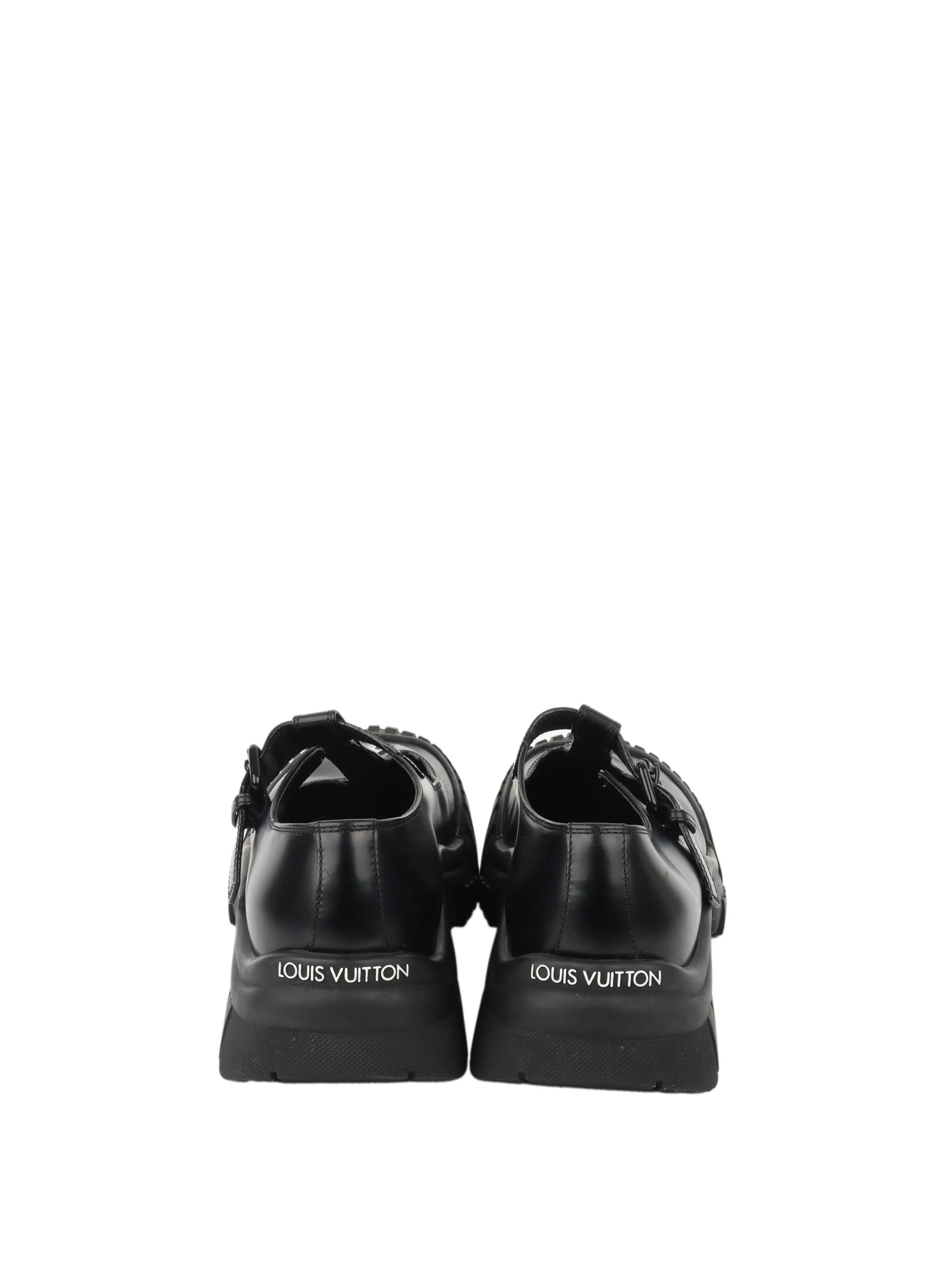 Louis Vuitton Black Ruby Mary Jane Flat.