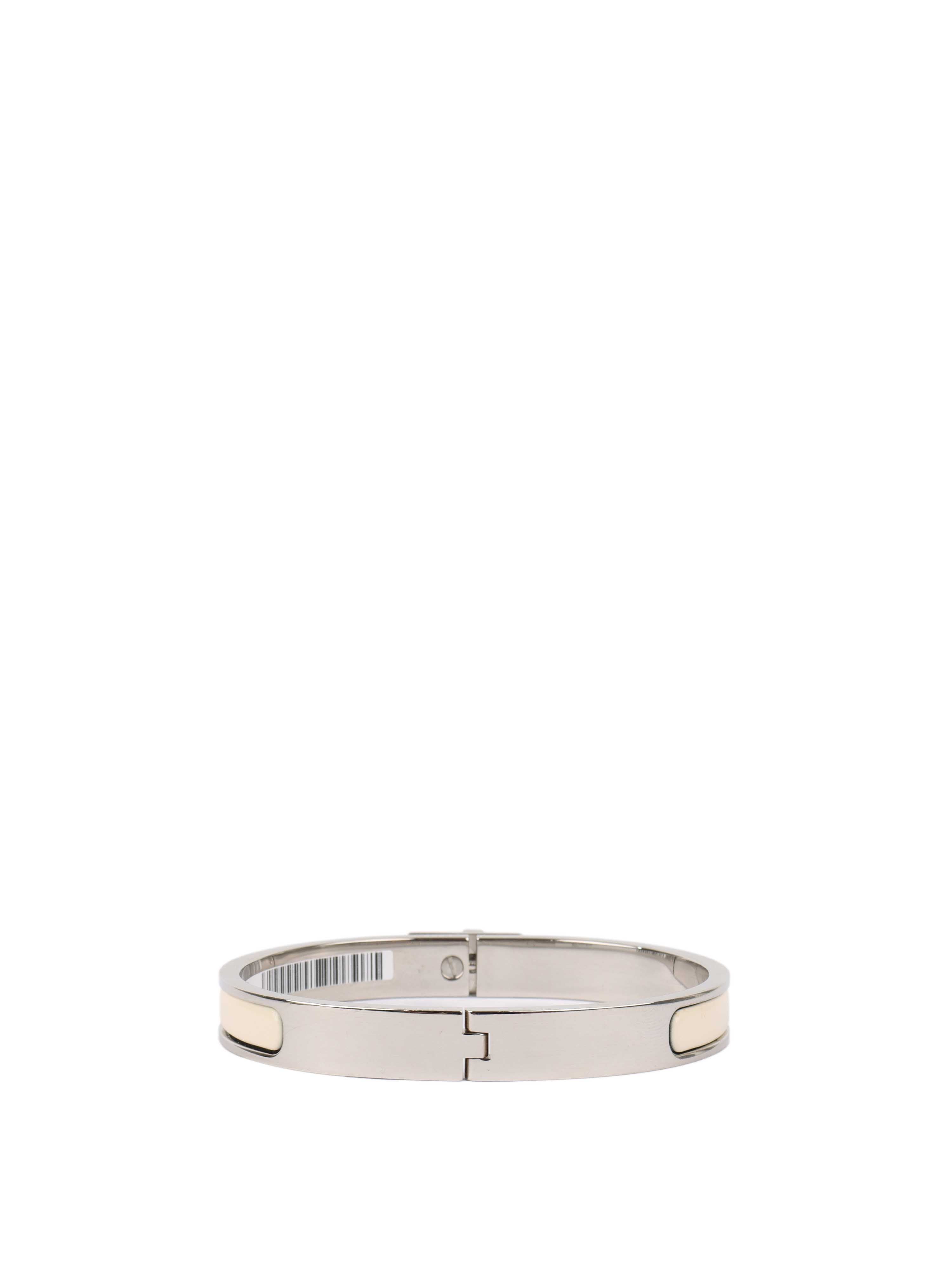 Hermes Creme Mini Clic Kelly Bracelet.