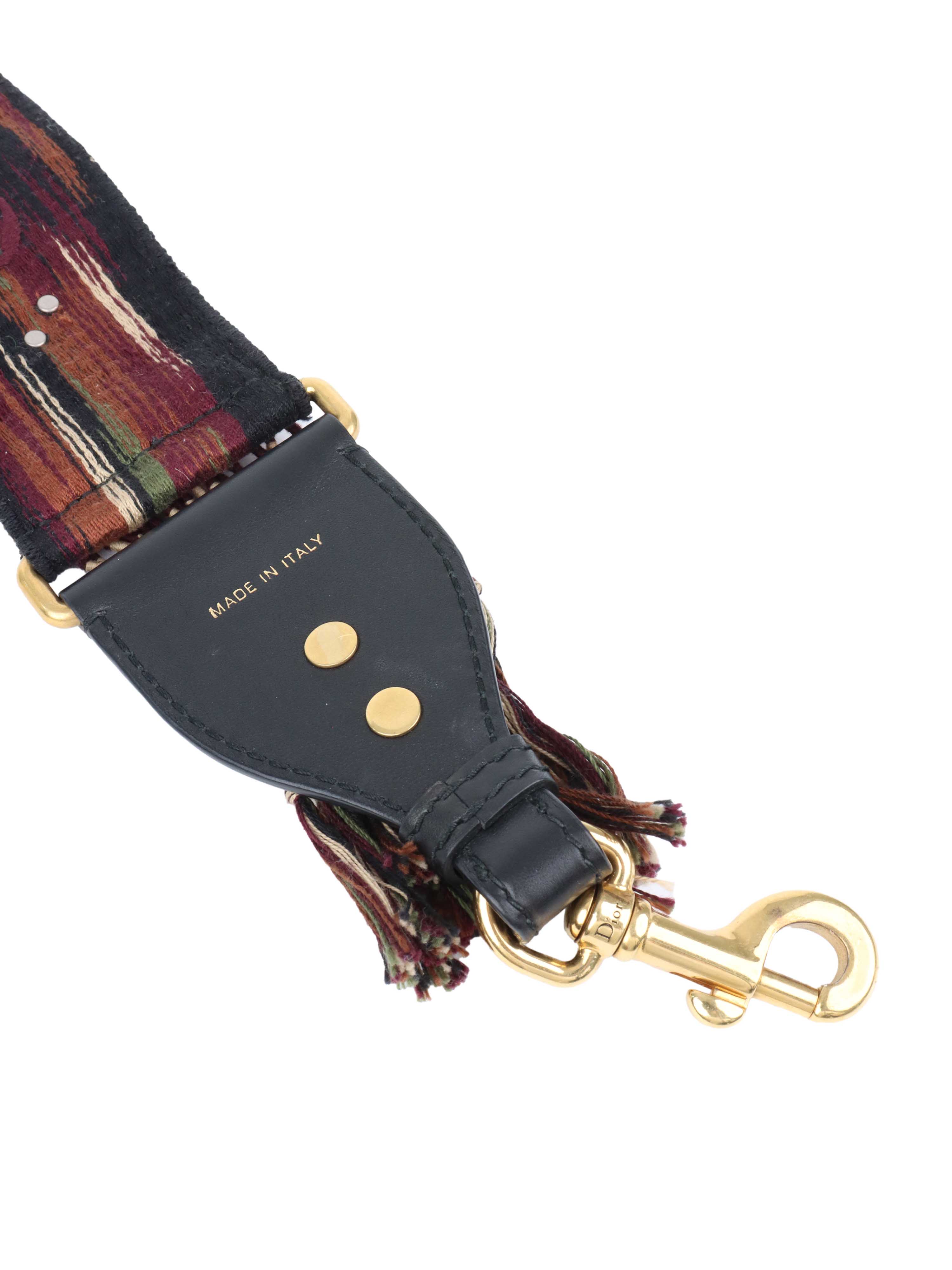 Dior Fringe Brown Guitar Shoulder Strap.