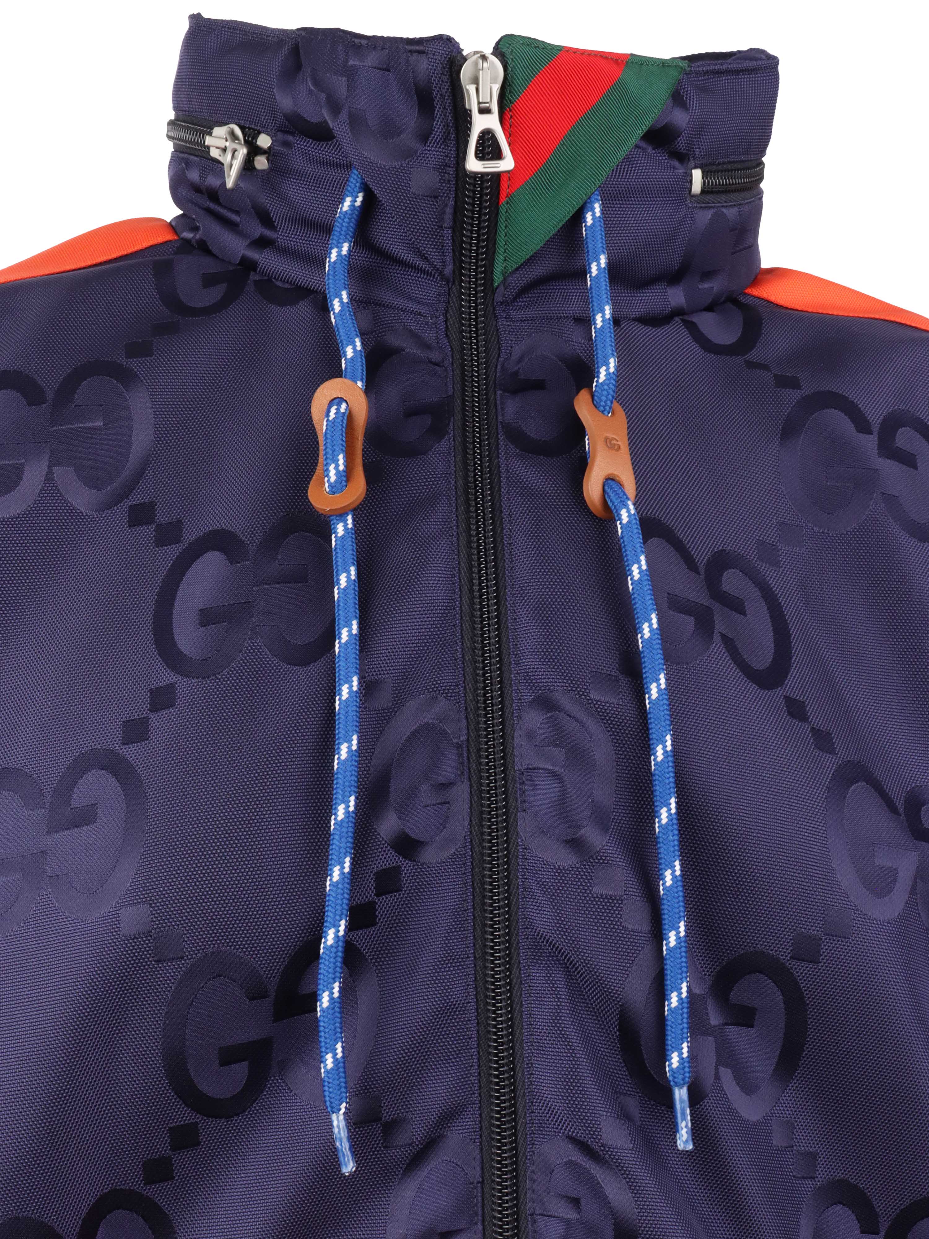 Gucci Blue 
Orange Windbreaker.