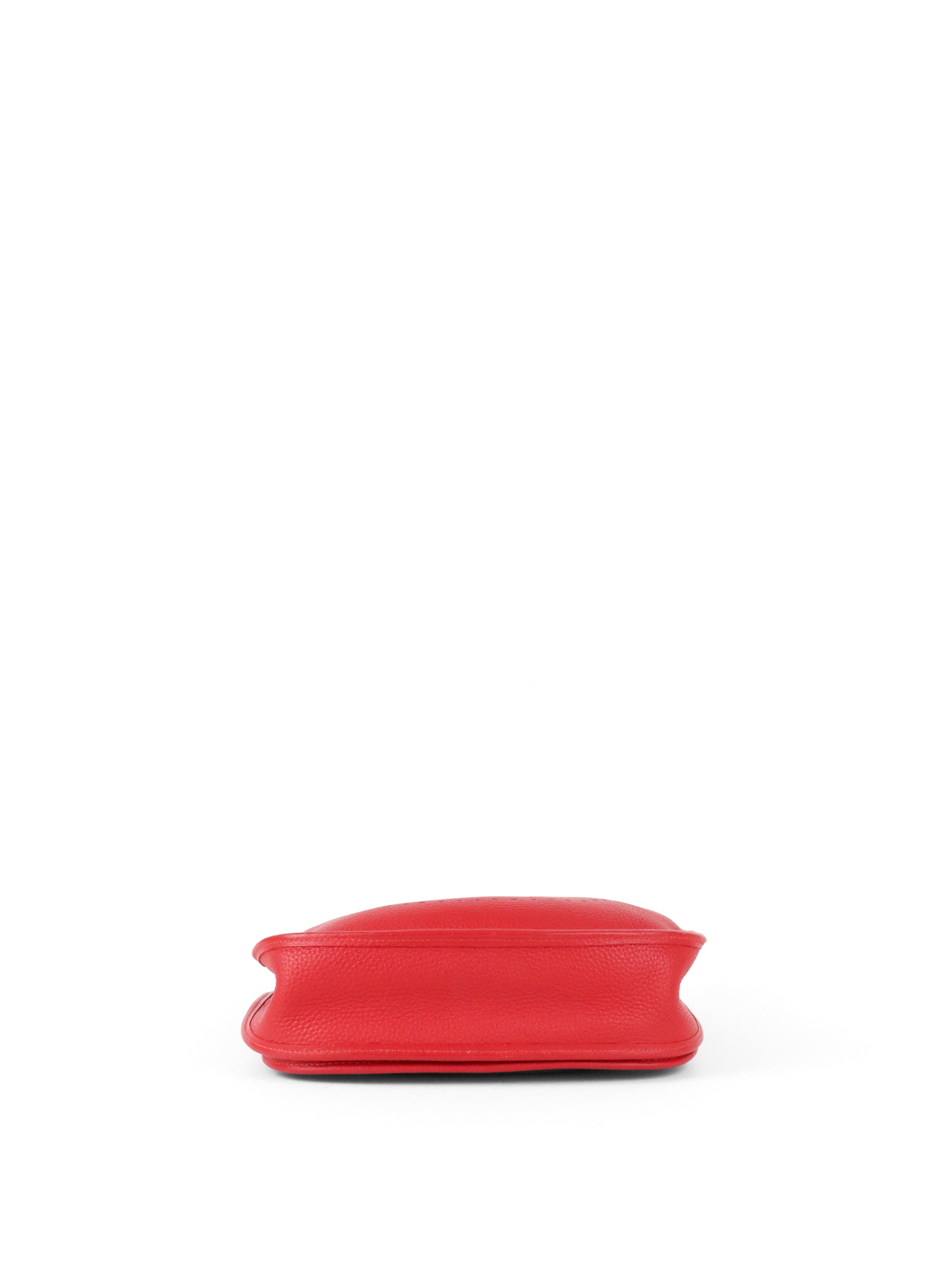Hermes Taurillon Clemence Q5 Rouge Casaque Evelyne 29 Stamp Square J