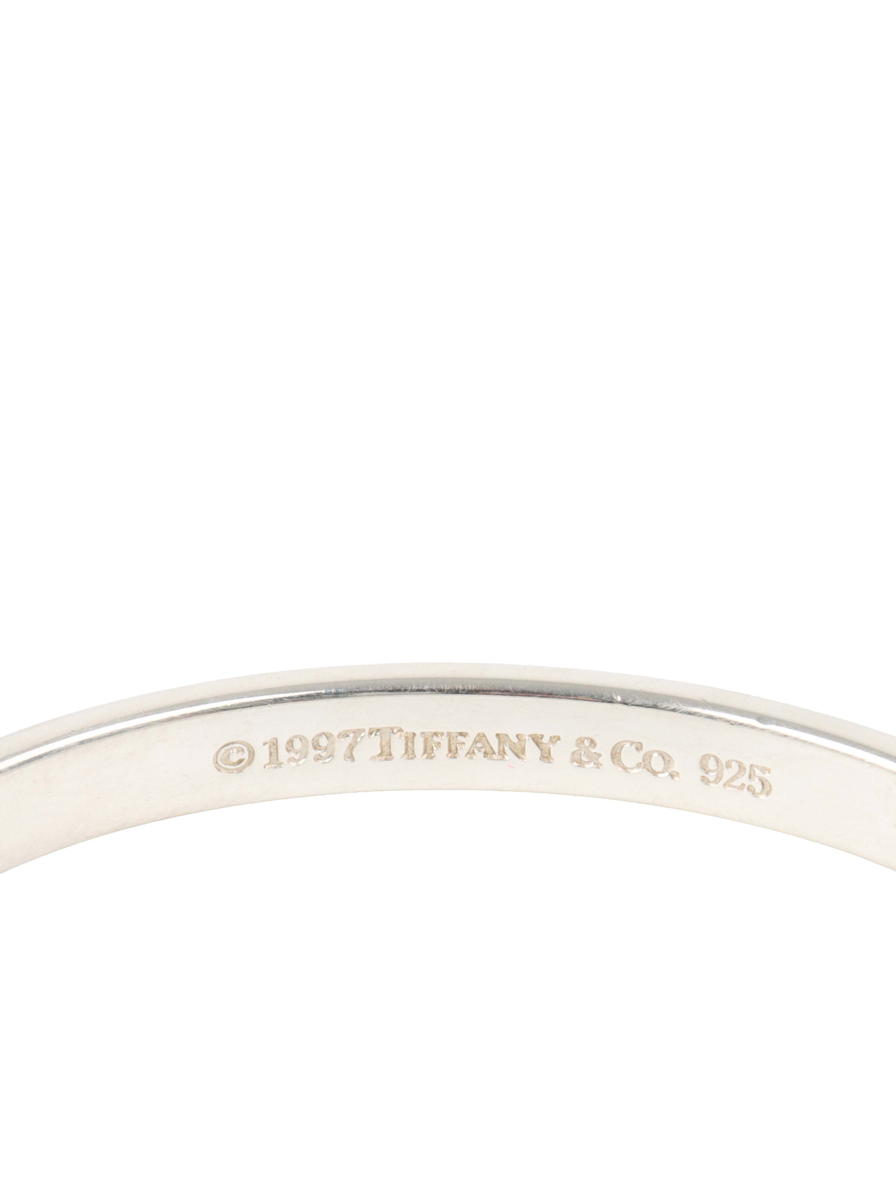 Tiffany and Co 1837 Narrow Oval Bangle.
