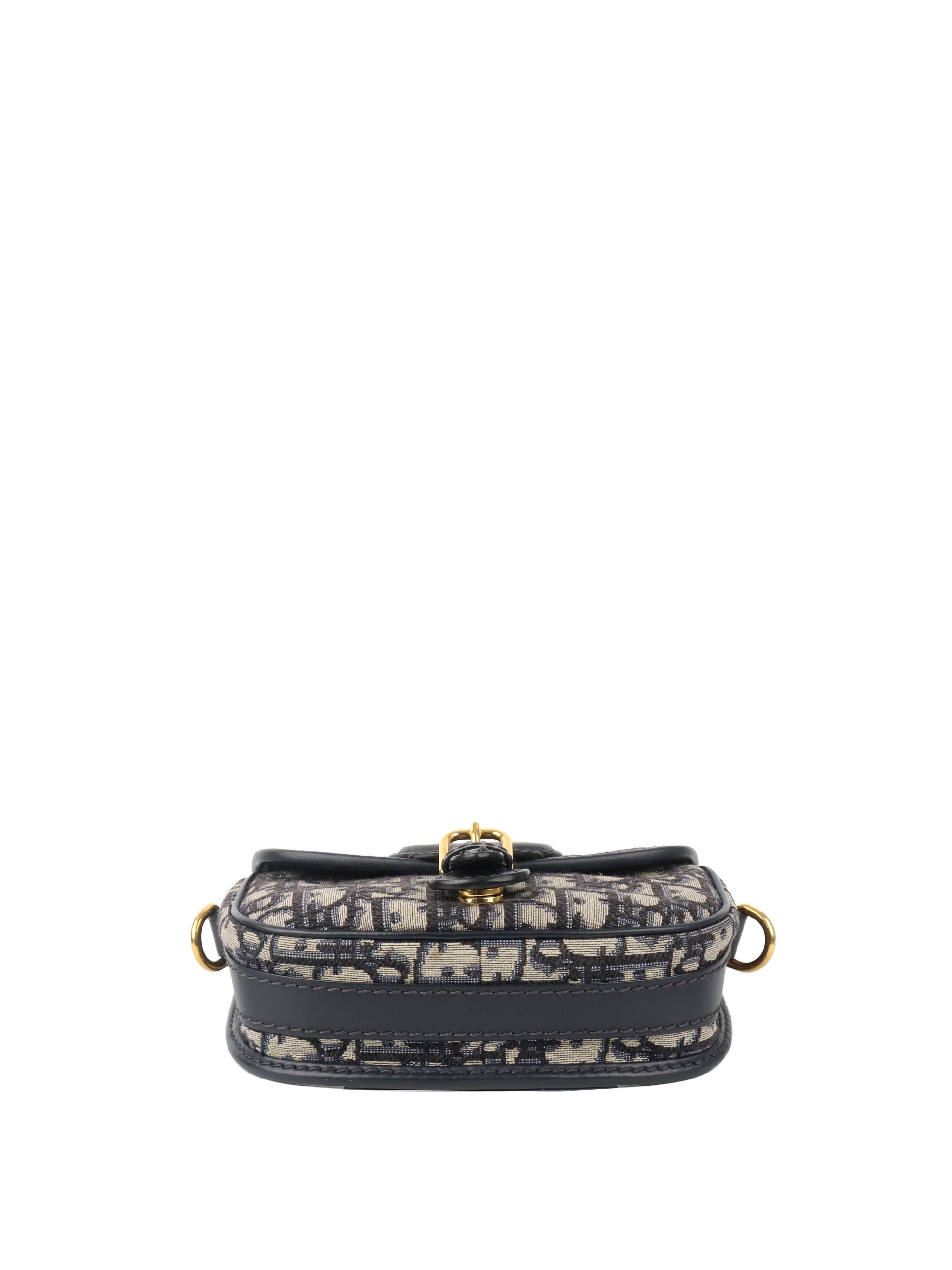 Dior Small Blue Oblique Bobby Bag.