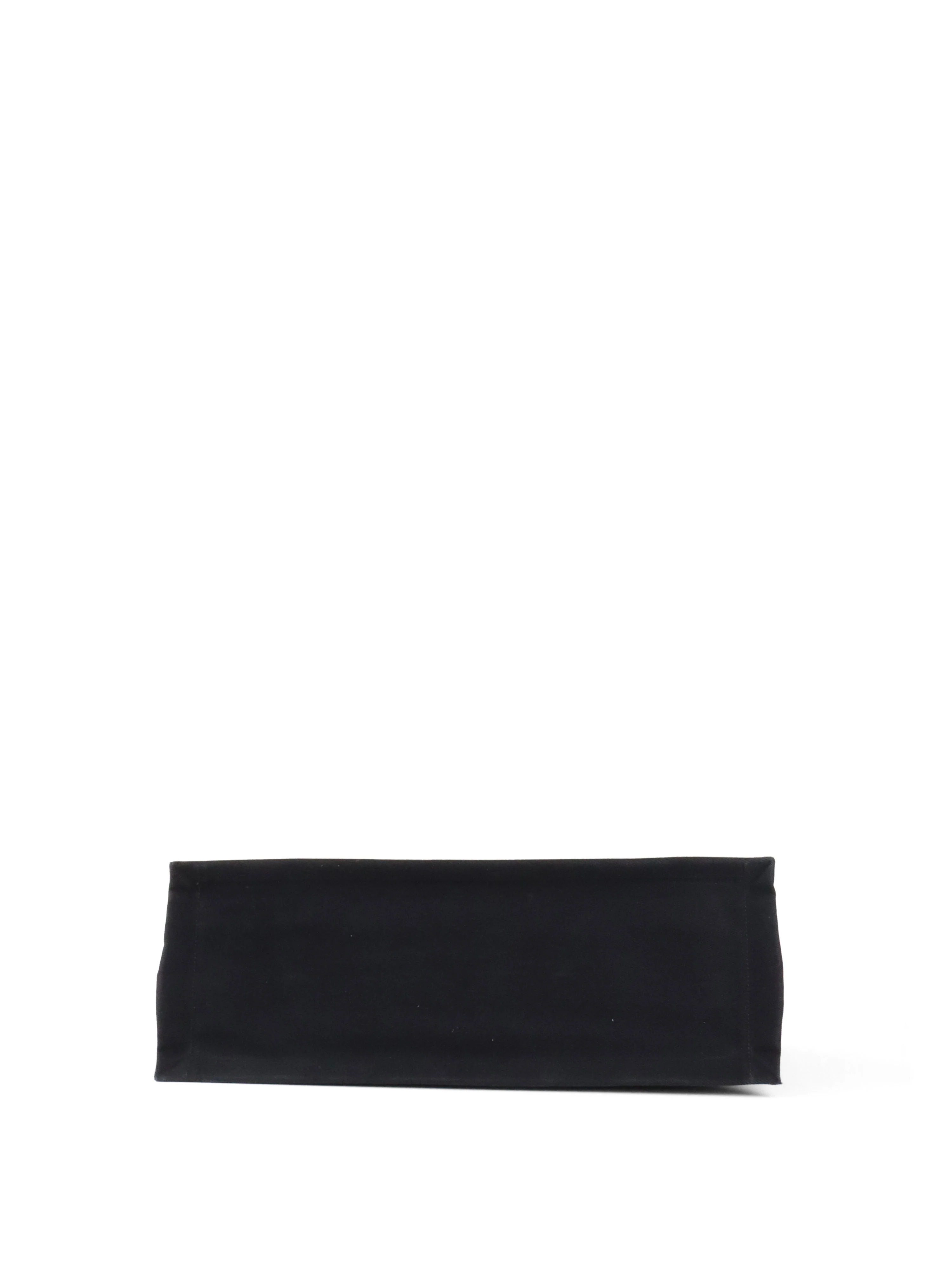 Saint Laurent Black Canvas Rive Gauche Large Tote Bag