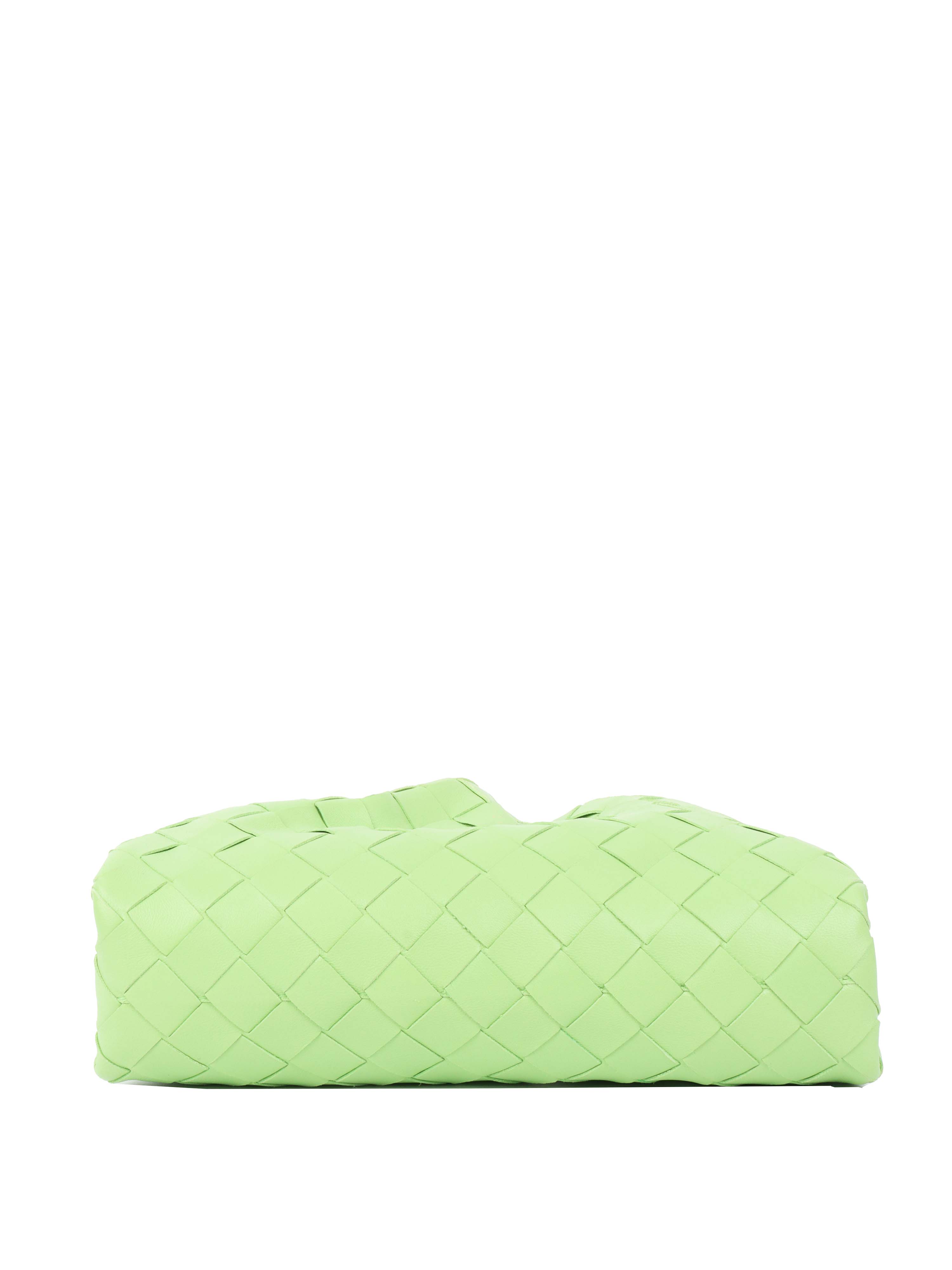 Bottega Veneta Light Green Intrecciato Mini Pouch.