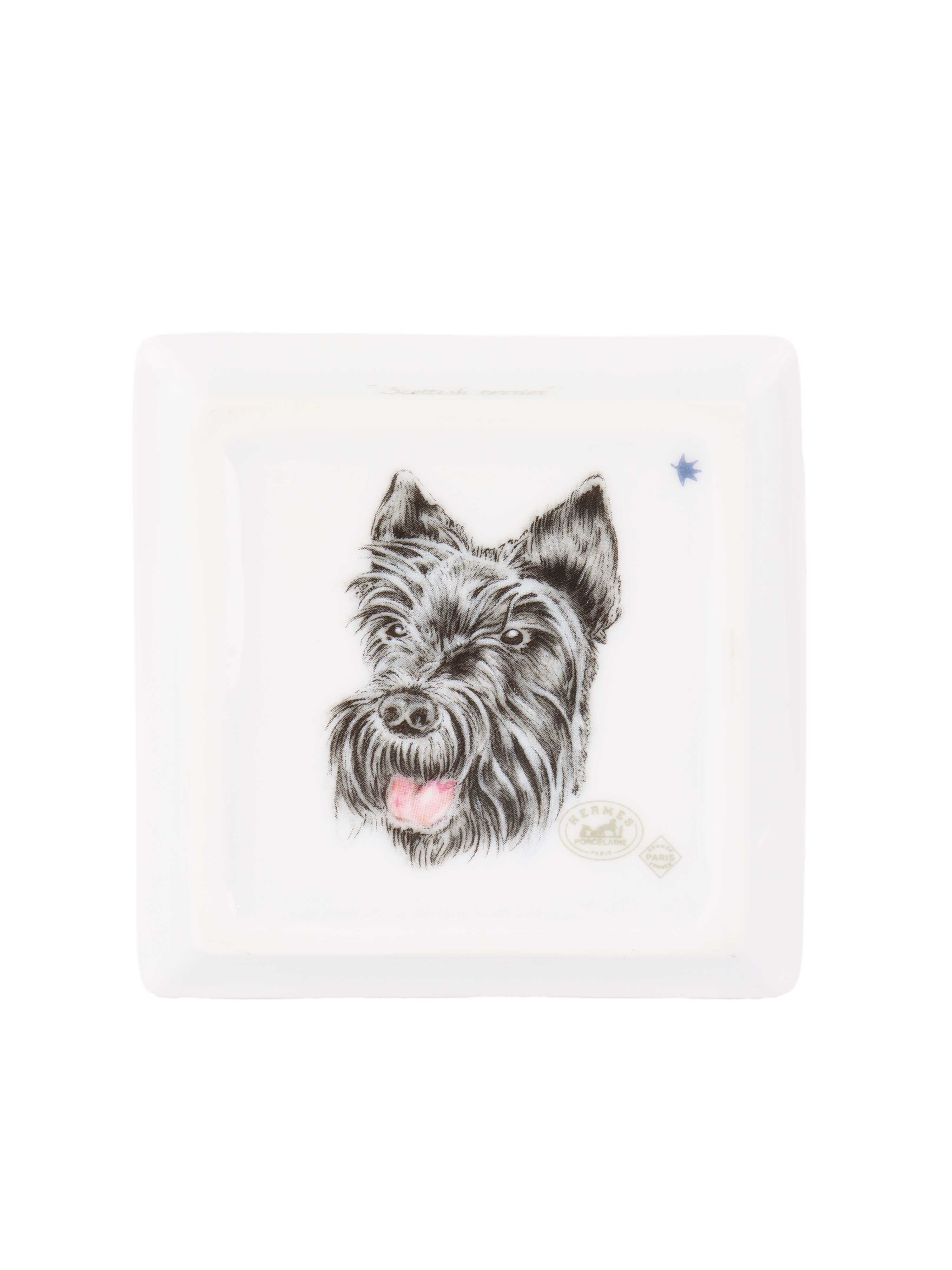 Hermes Vintage Puppy Plates.