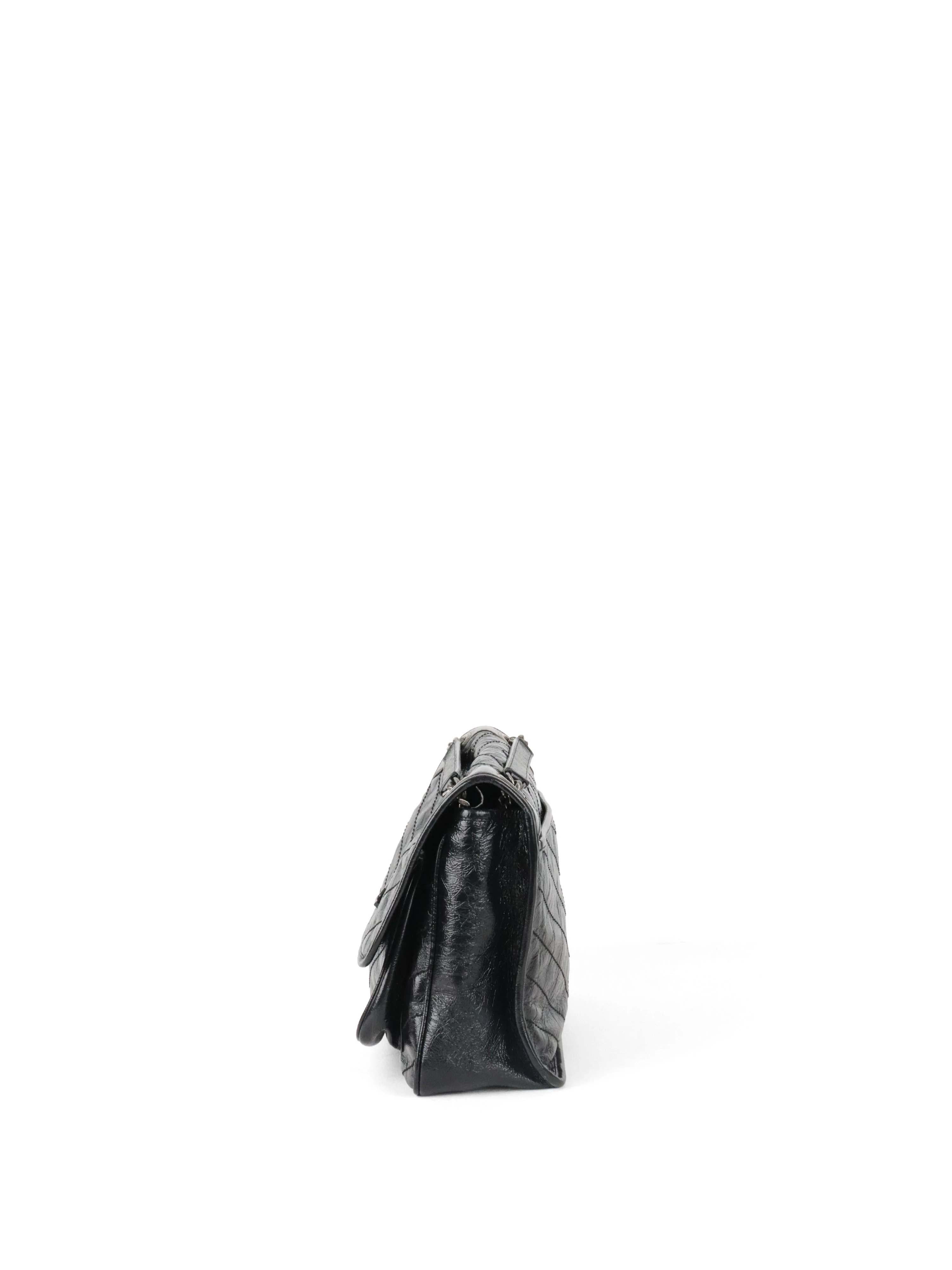 Saint Laurent Black Vintage Leather Medium Niki Bag