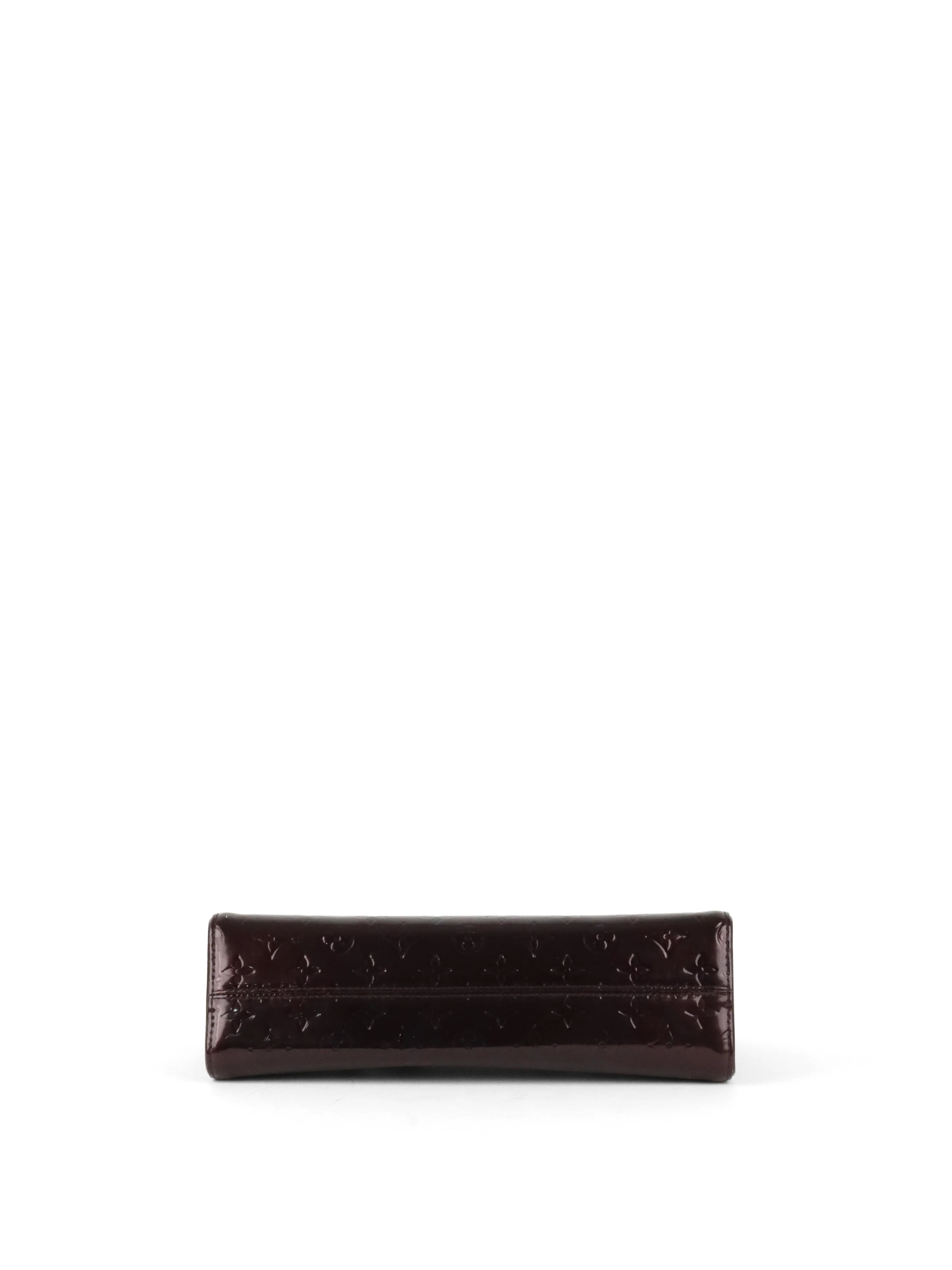 Louis Vuitton Amarante Monogram Vernis Roxbury Shoulder Clutch