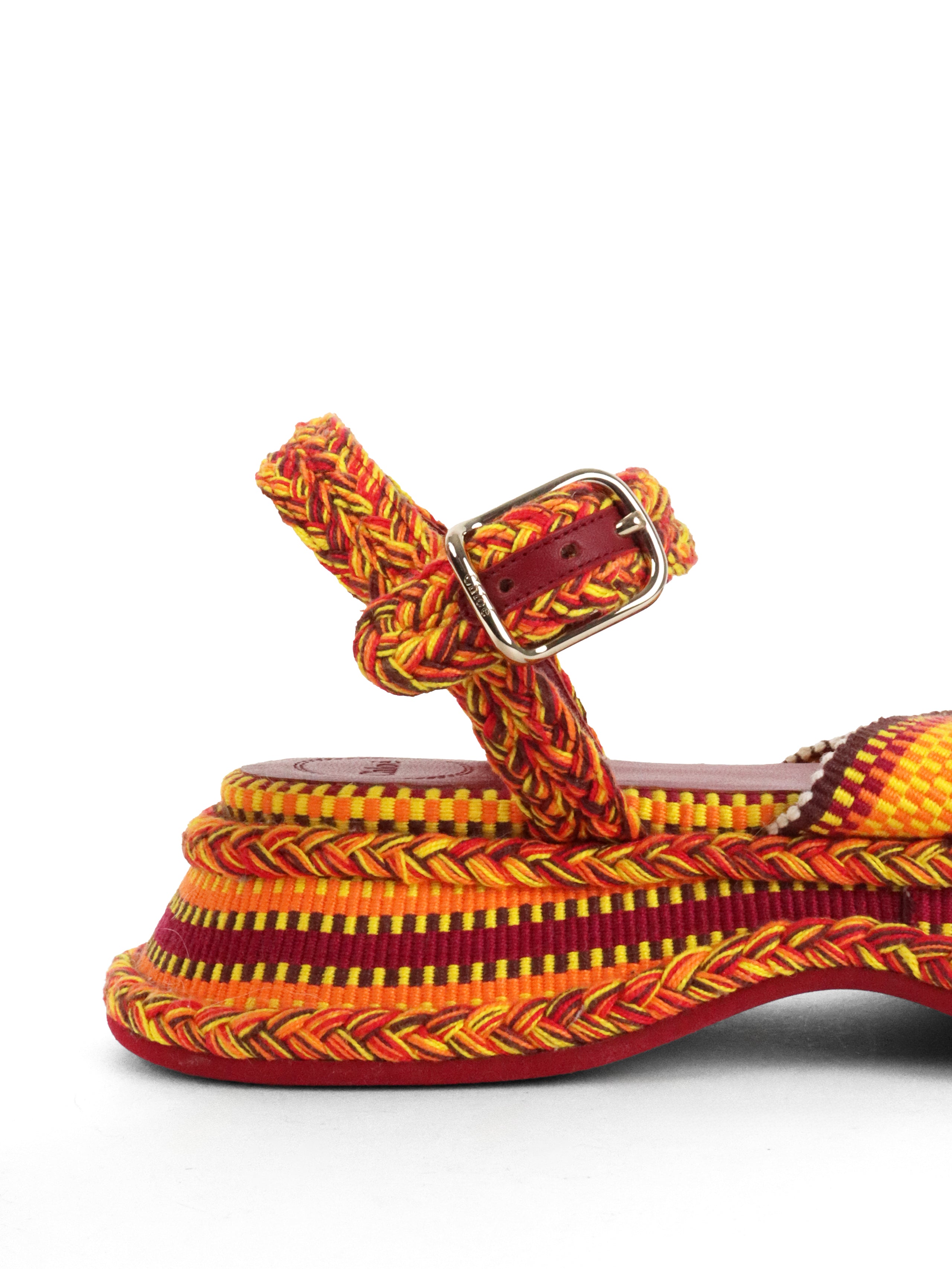 Chloé Womens Meril Woven Platform Sandals EU40
