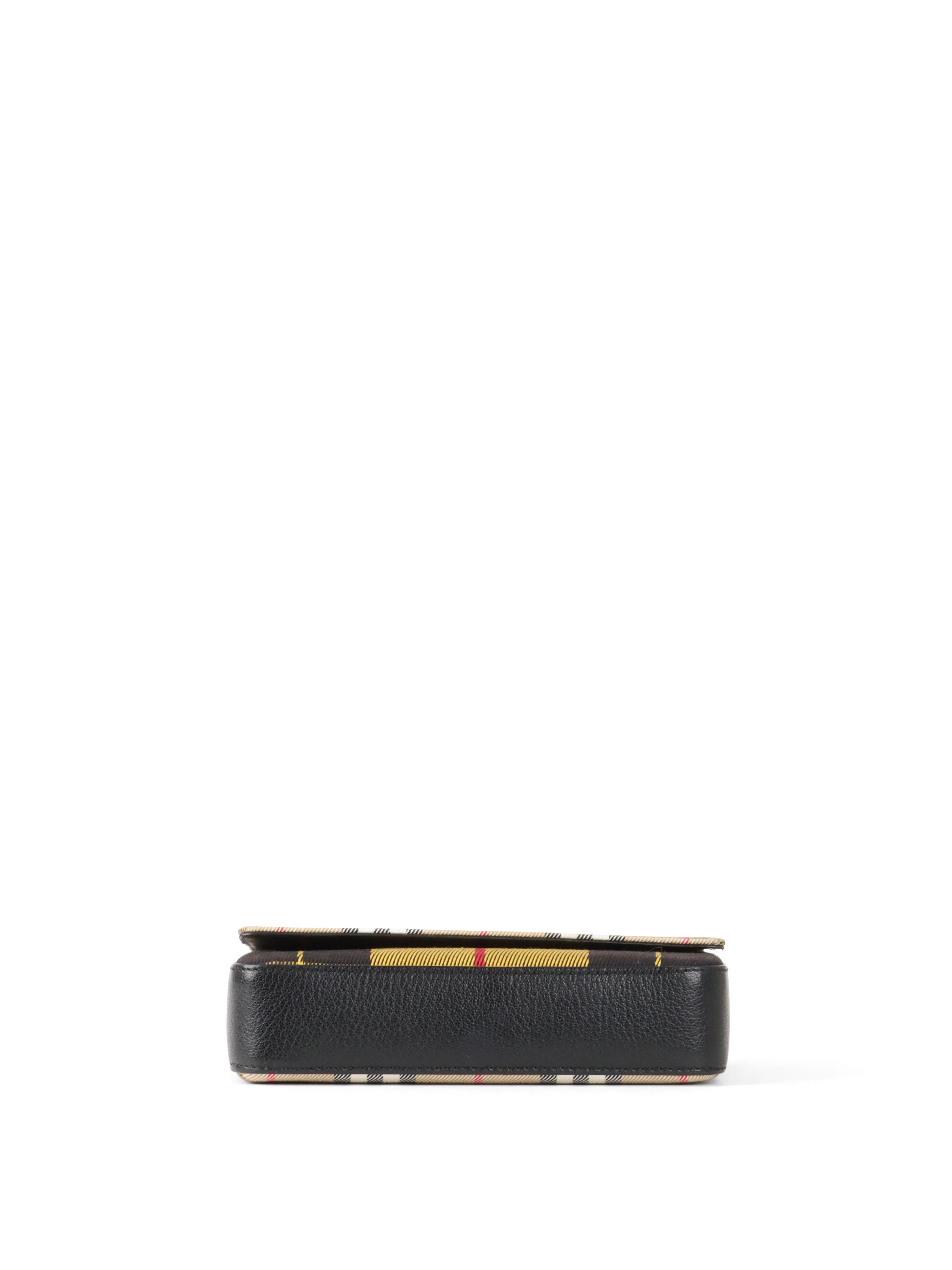 Burberry Beige/ Yellow Hampshire Crossbody Tartan Bag