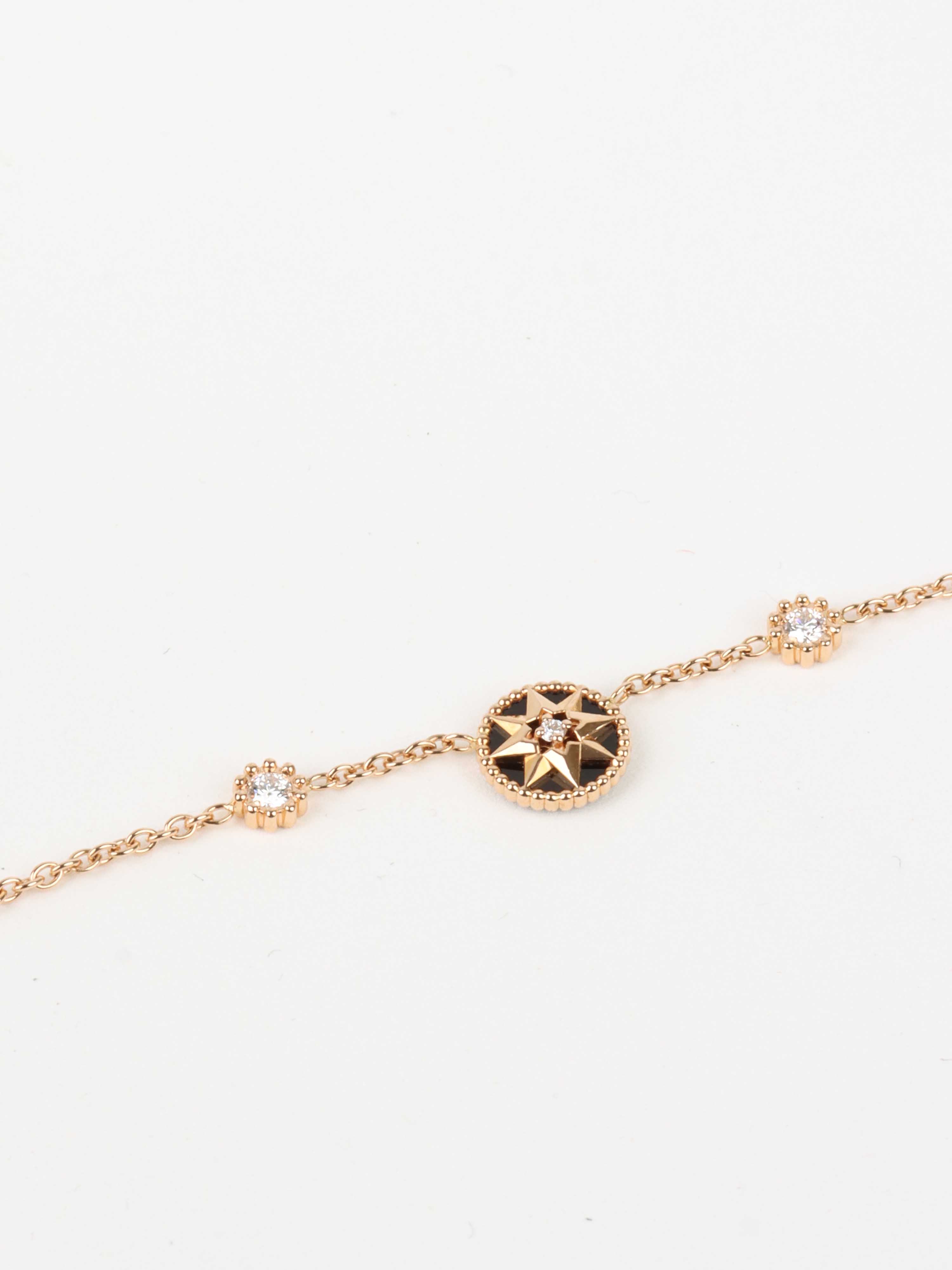 Dior Rose Gold Necklace with Star Motif.