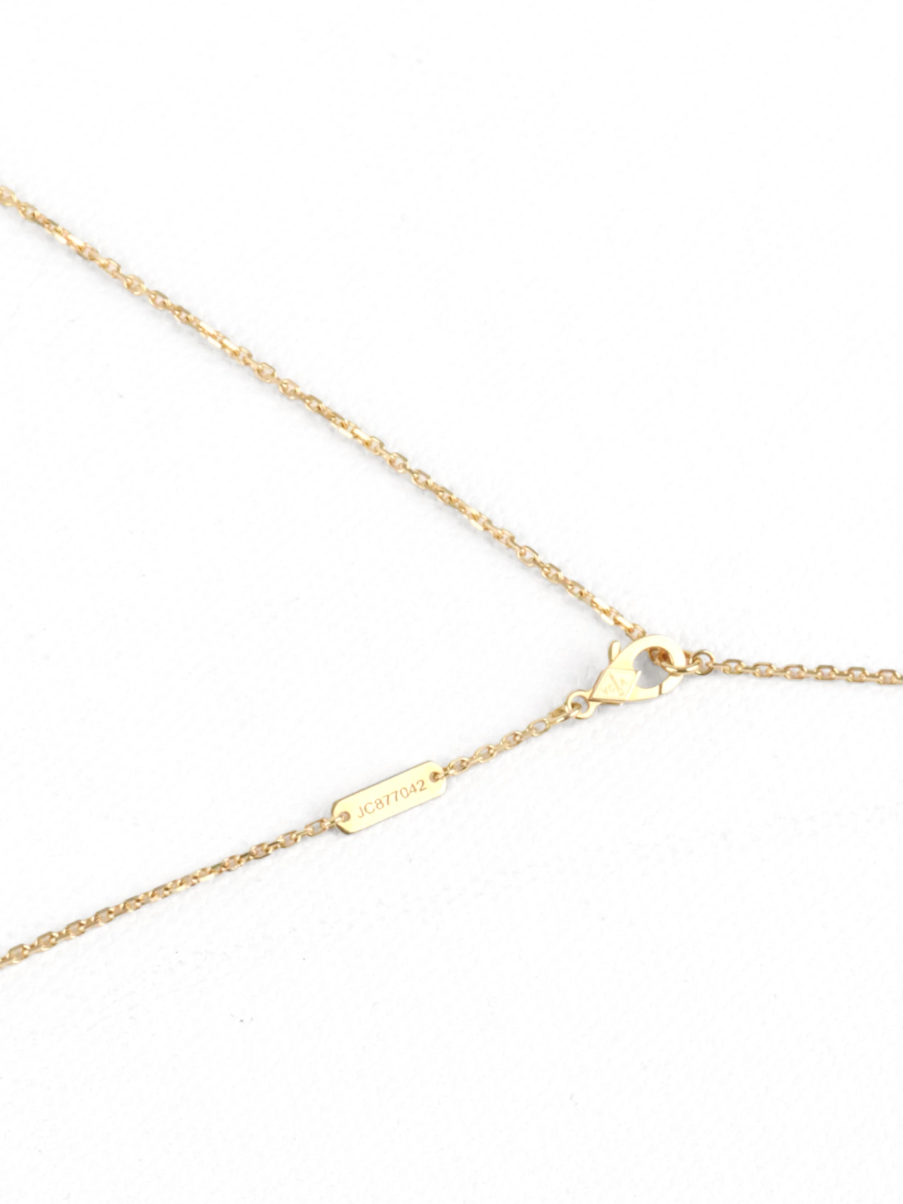 Van Cleef  Arpels Yellow Gold Vintage Alhambra Pendant