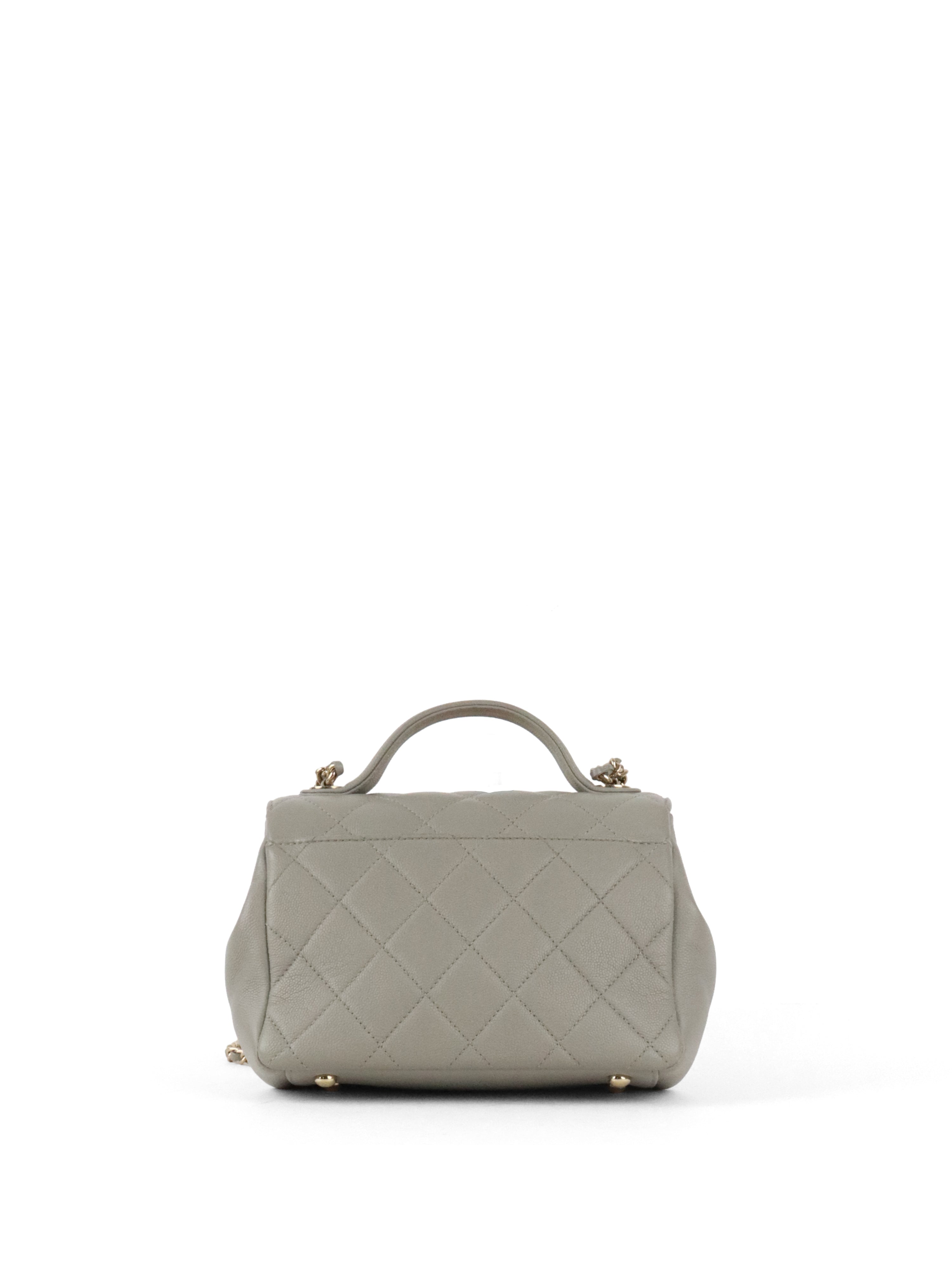 Chanel Small Grey Caviar Business Affinity LGHW