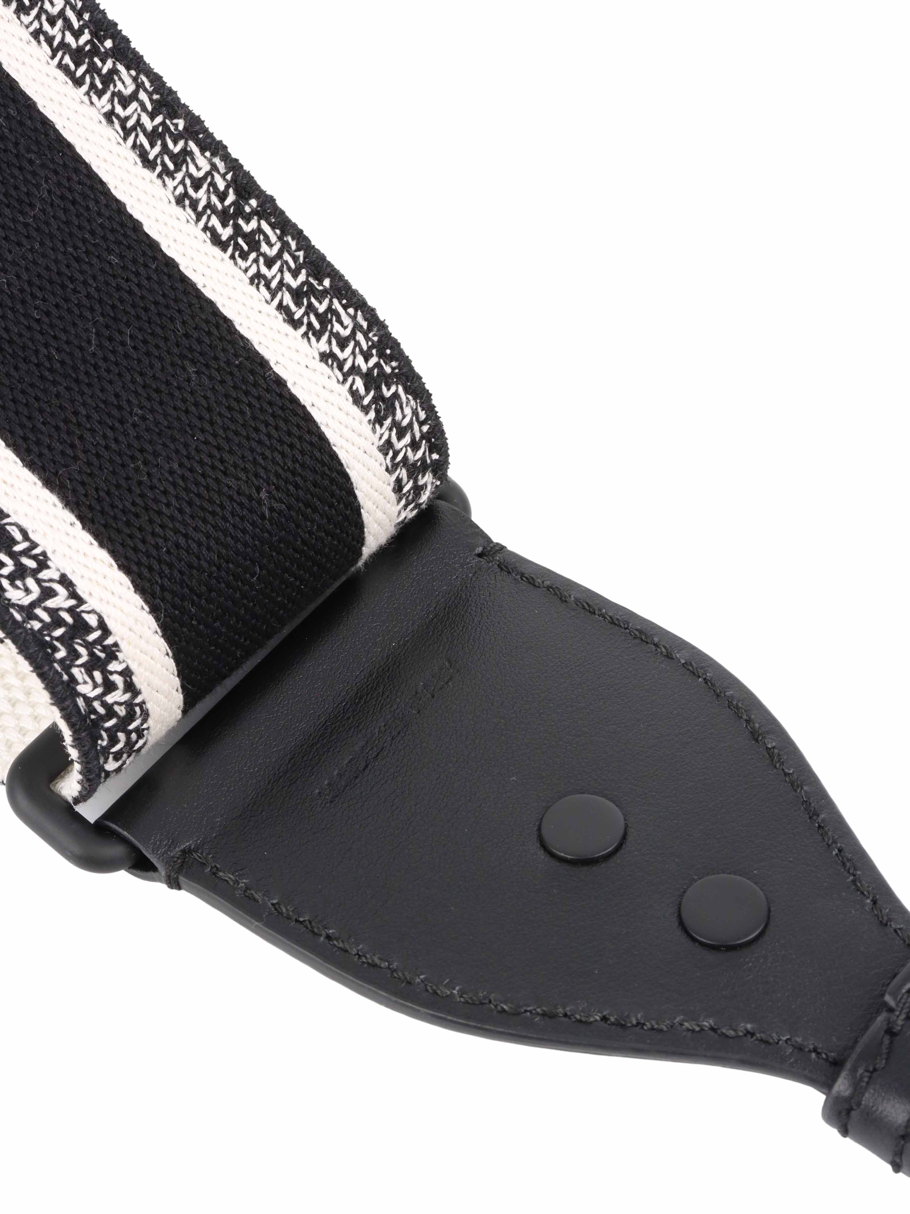 Dior Black 
White Guitar Shoulder Strap.