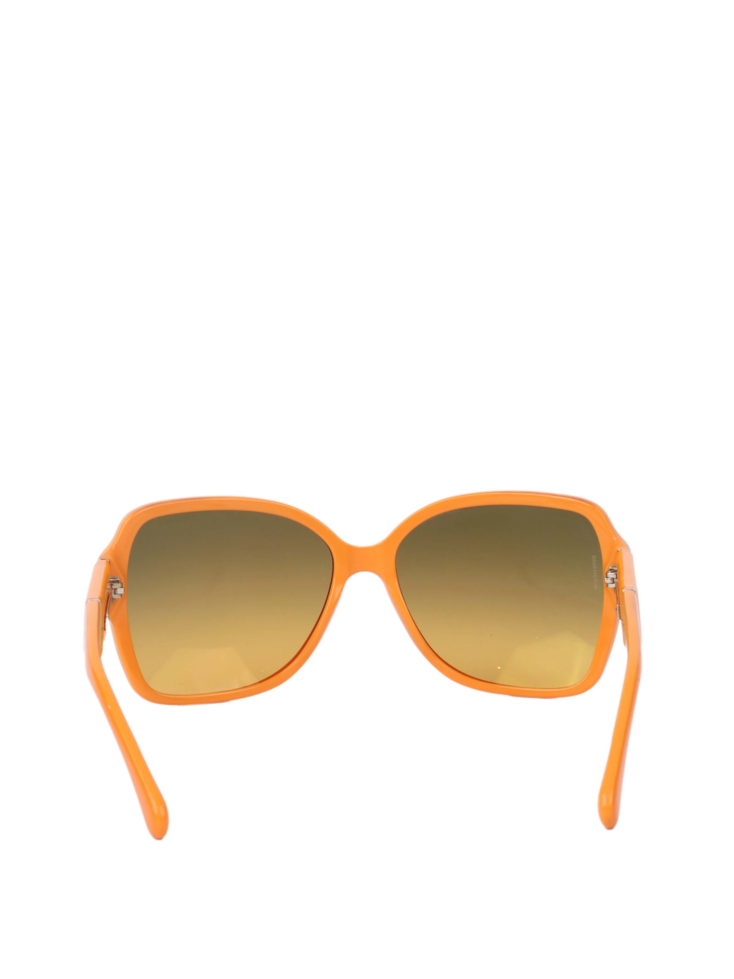 Chanel Orange Frame Sunglasses.