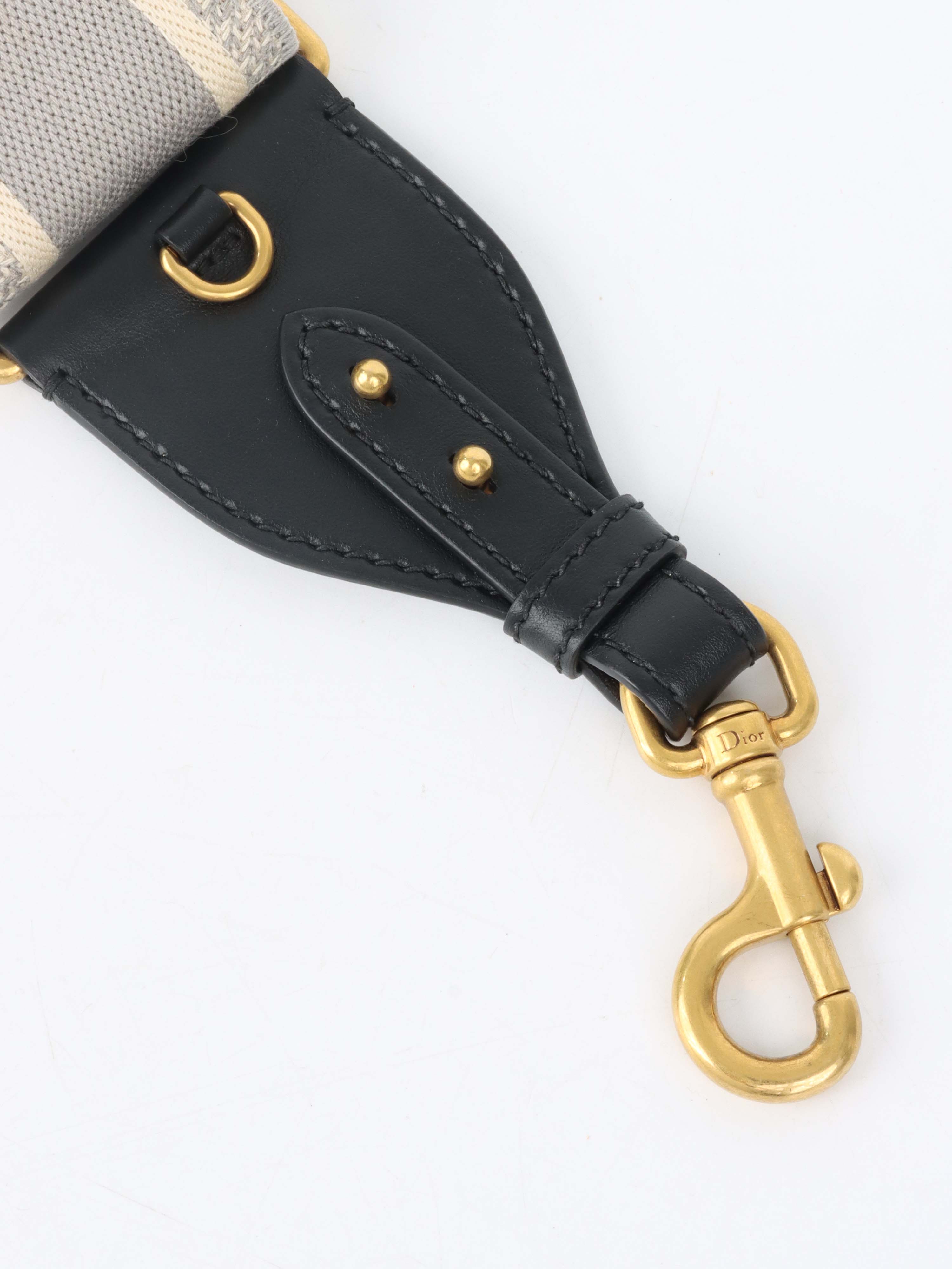 Dior Grey Adjustable Shoulder Strap with Ring.