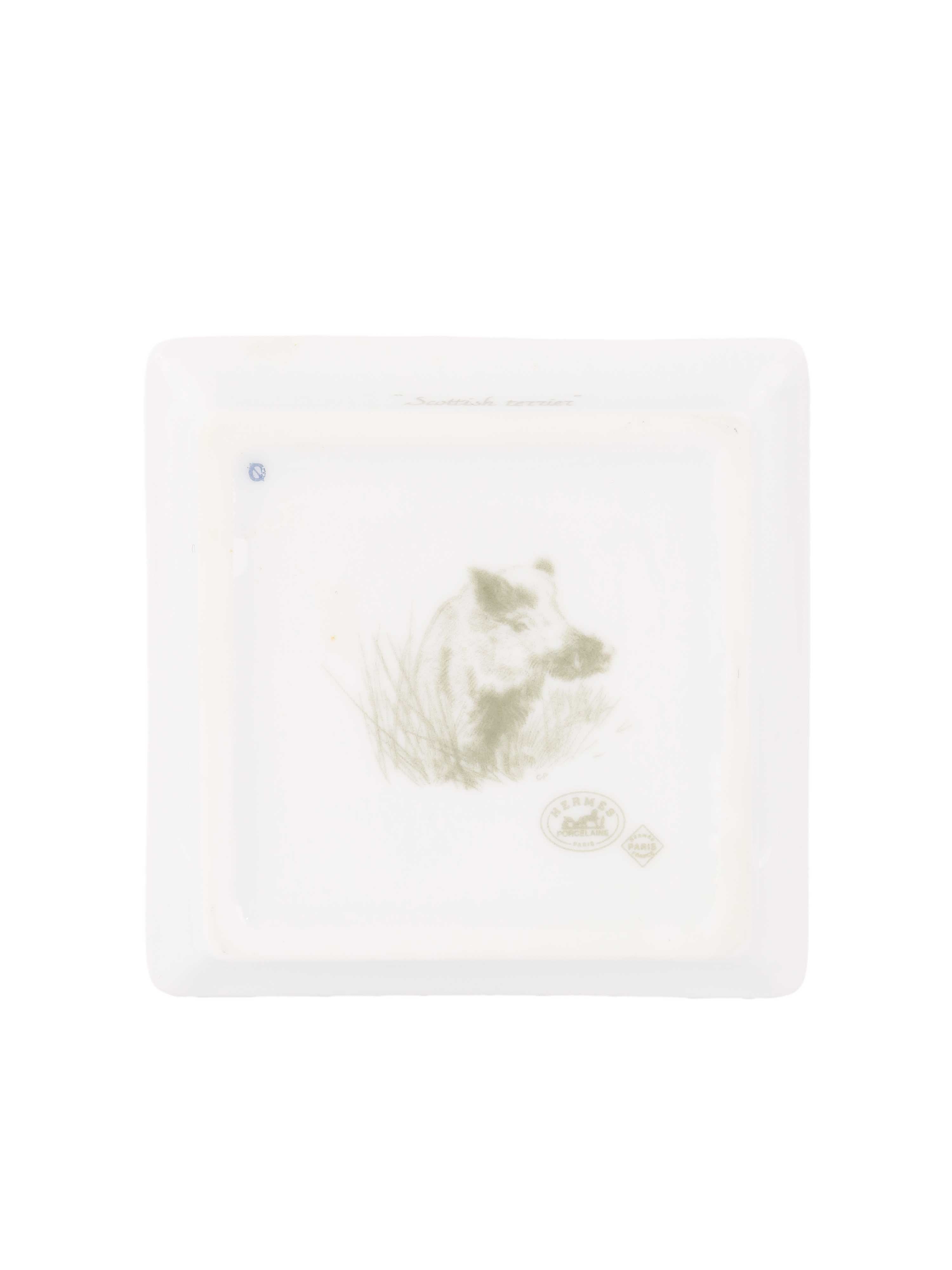 Hermes Vintage Puppy Plates.