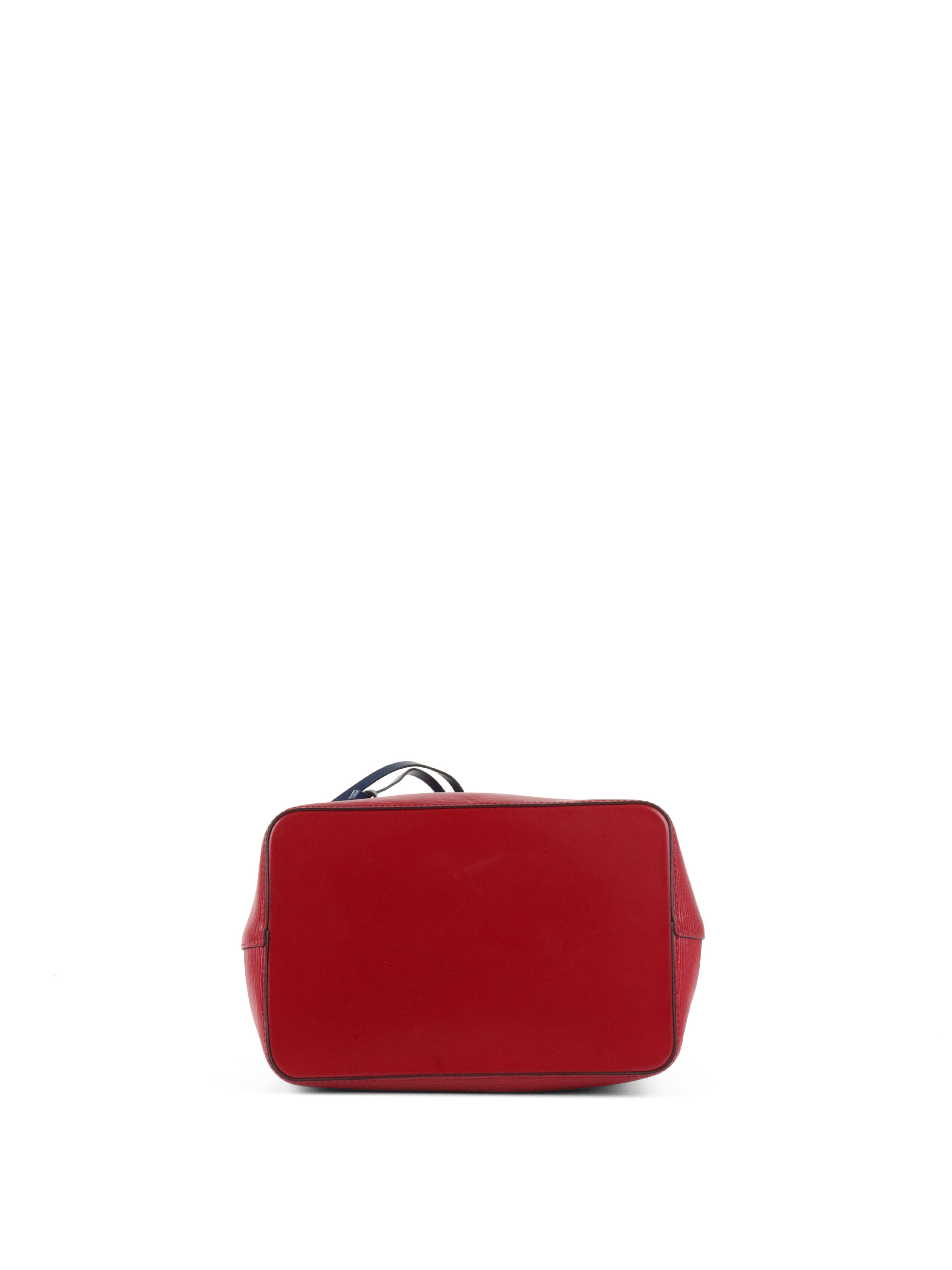 Louis Vuitton Red  Navy Epi Leather NeoNoe MM