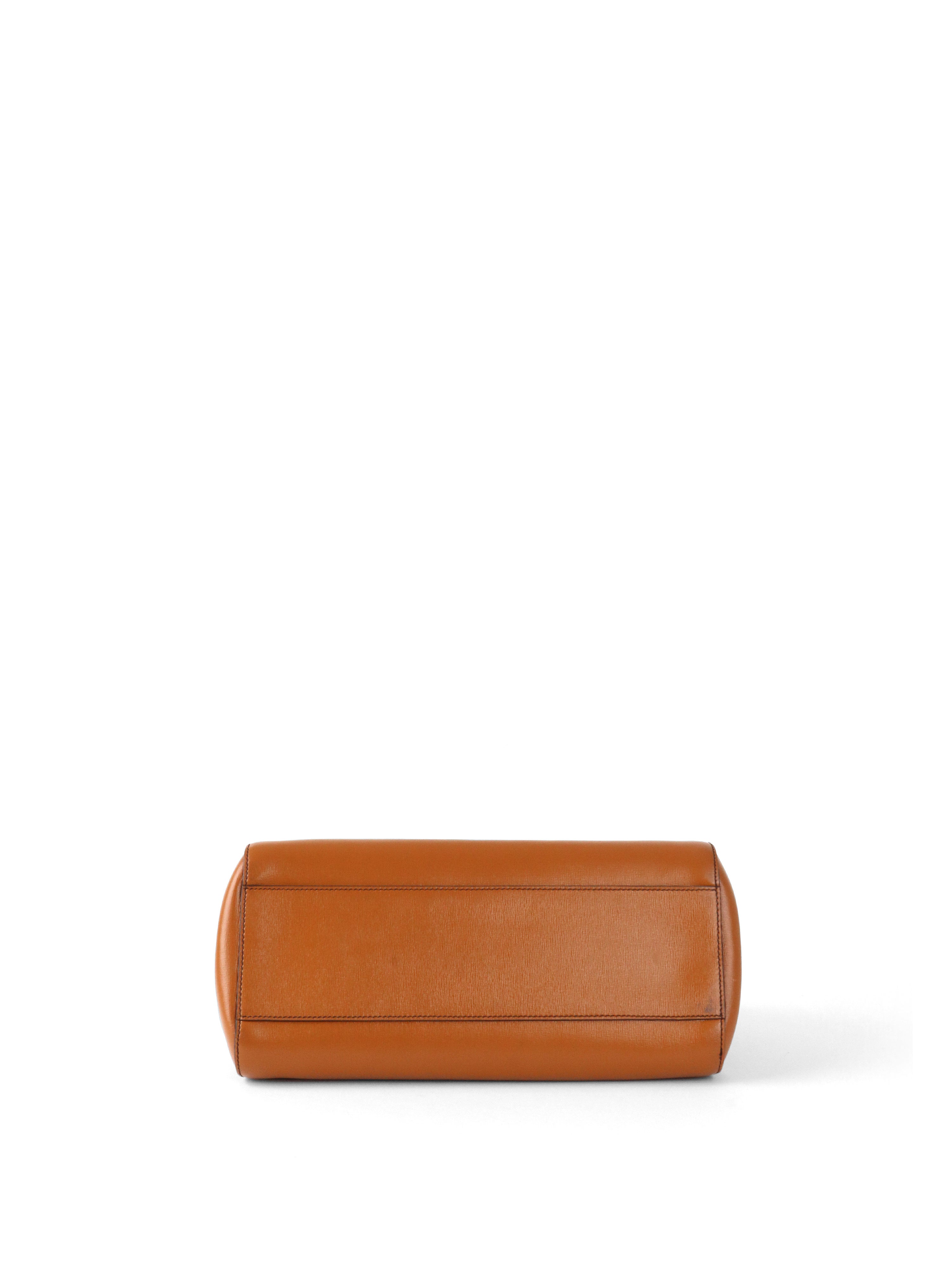 Dolce  Gabbana Caramel Brown Sicily Tote Bag.