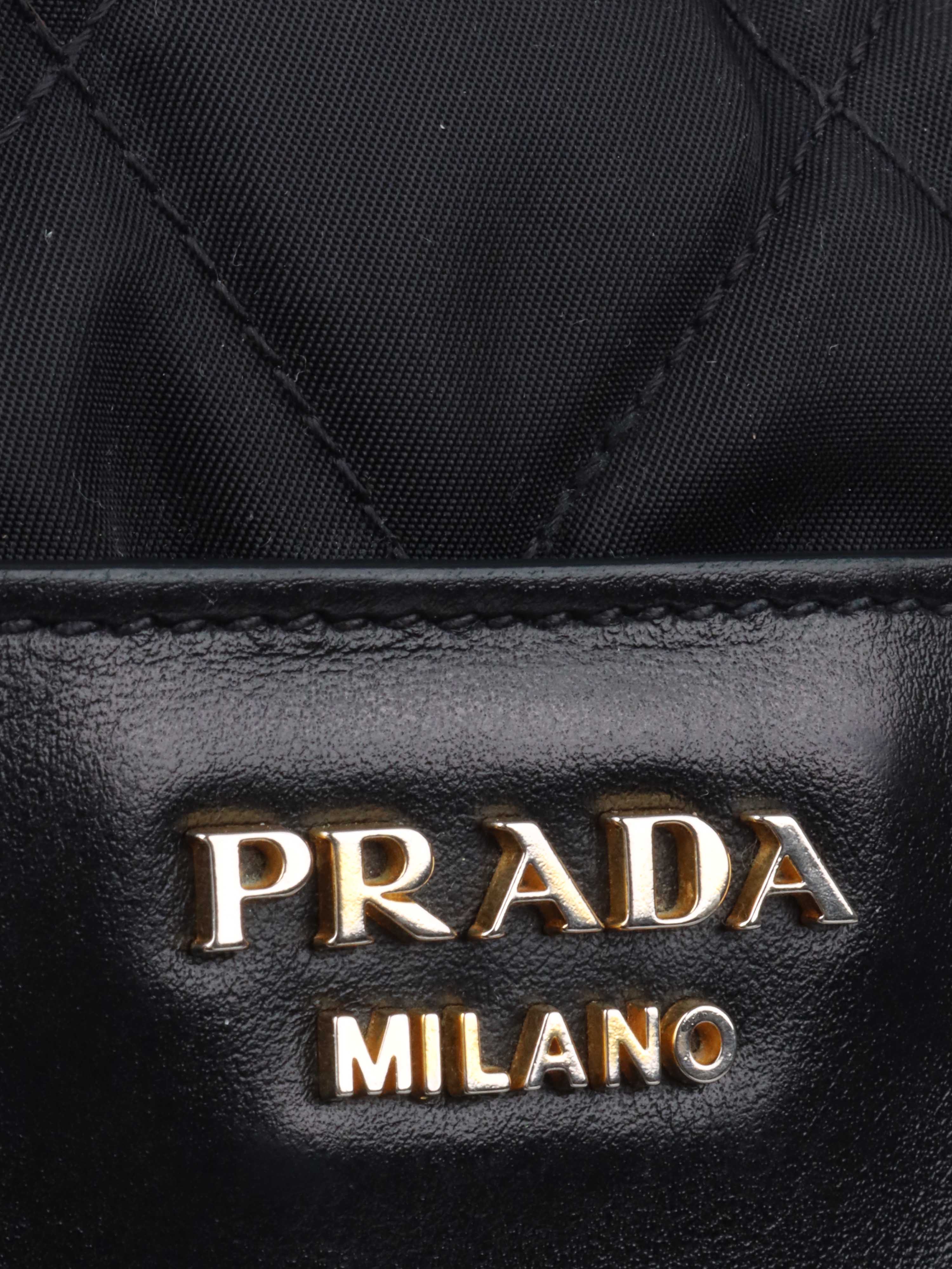 Prada Black Nylon Crossbody Bag.