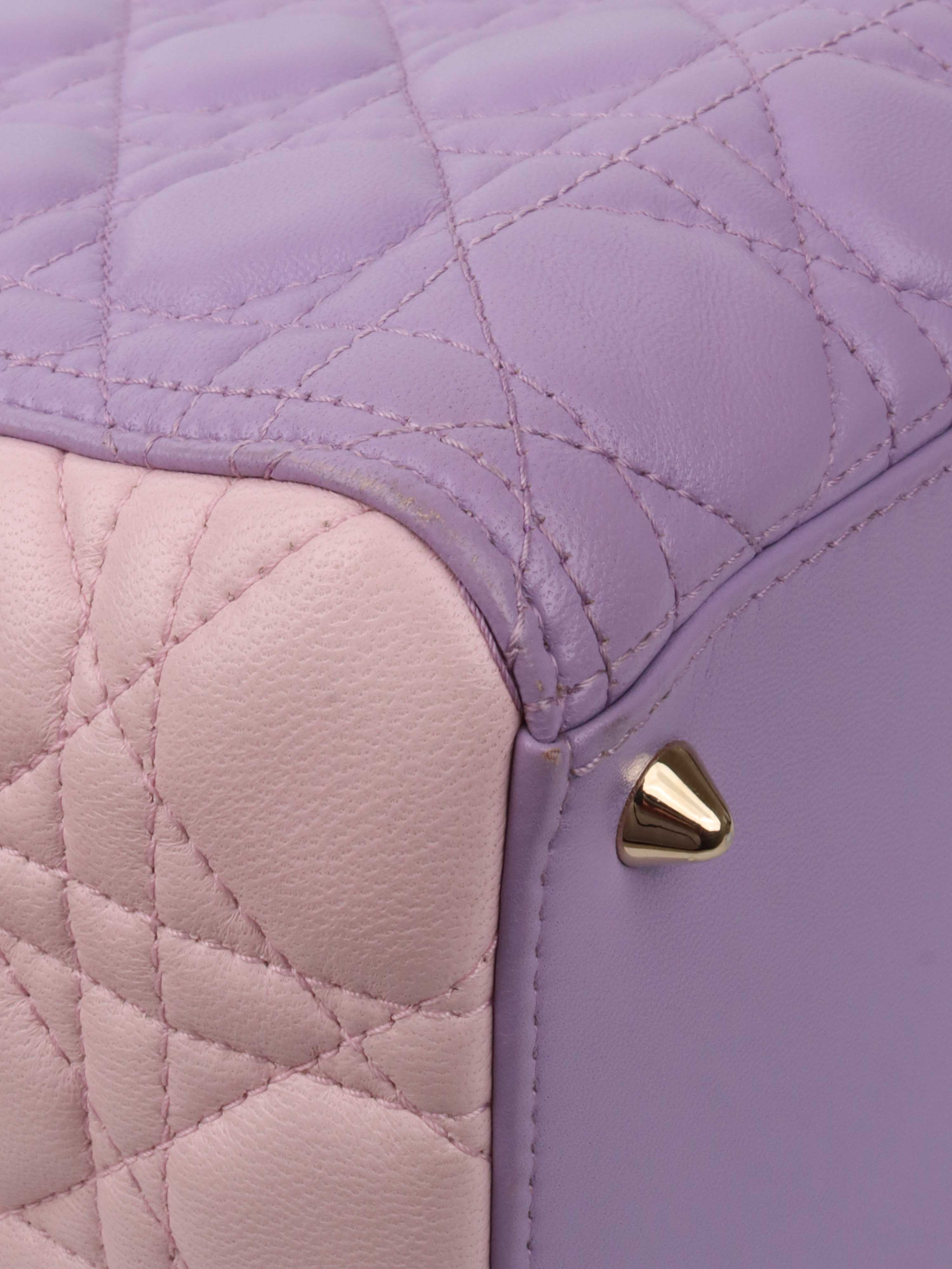 Dior Purple Lambskin Limited Edition Lady Dior.