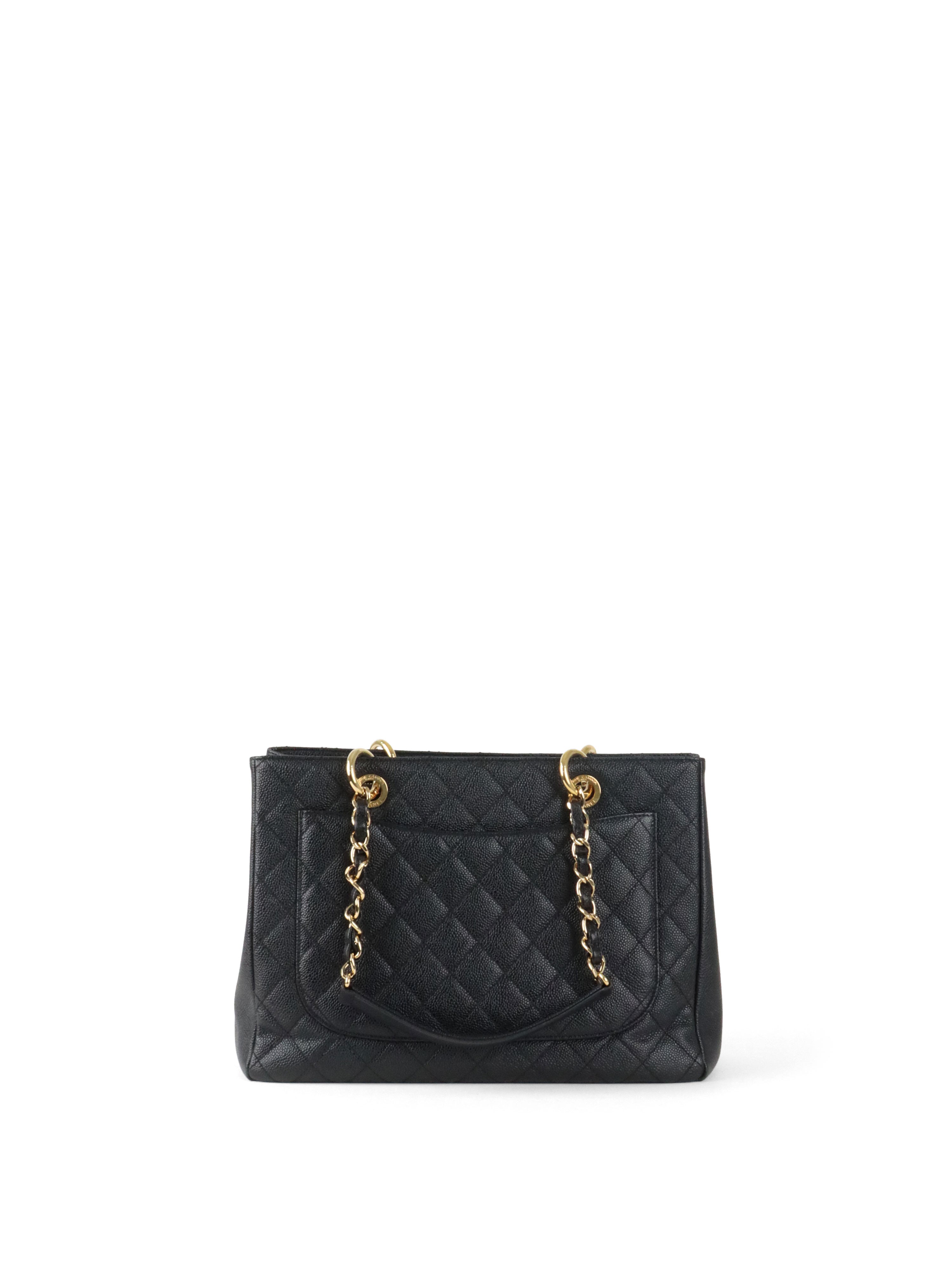 Chanel Black Caviar Grand Shopping Tote