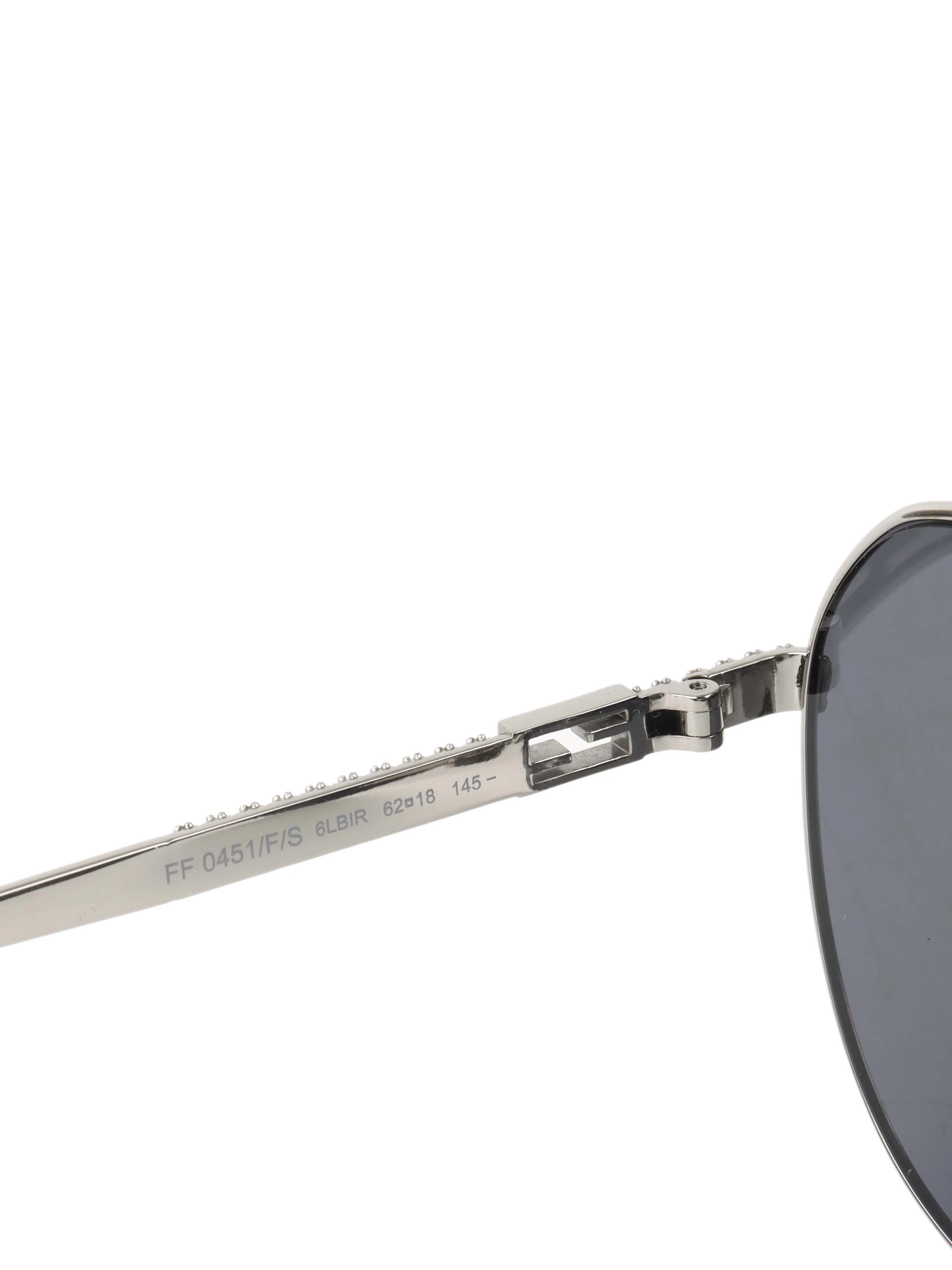 Fendi Silver frame sunglasses.