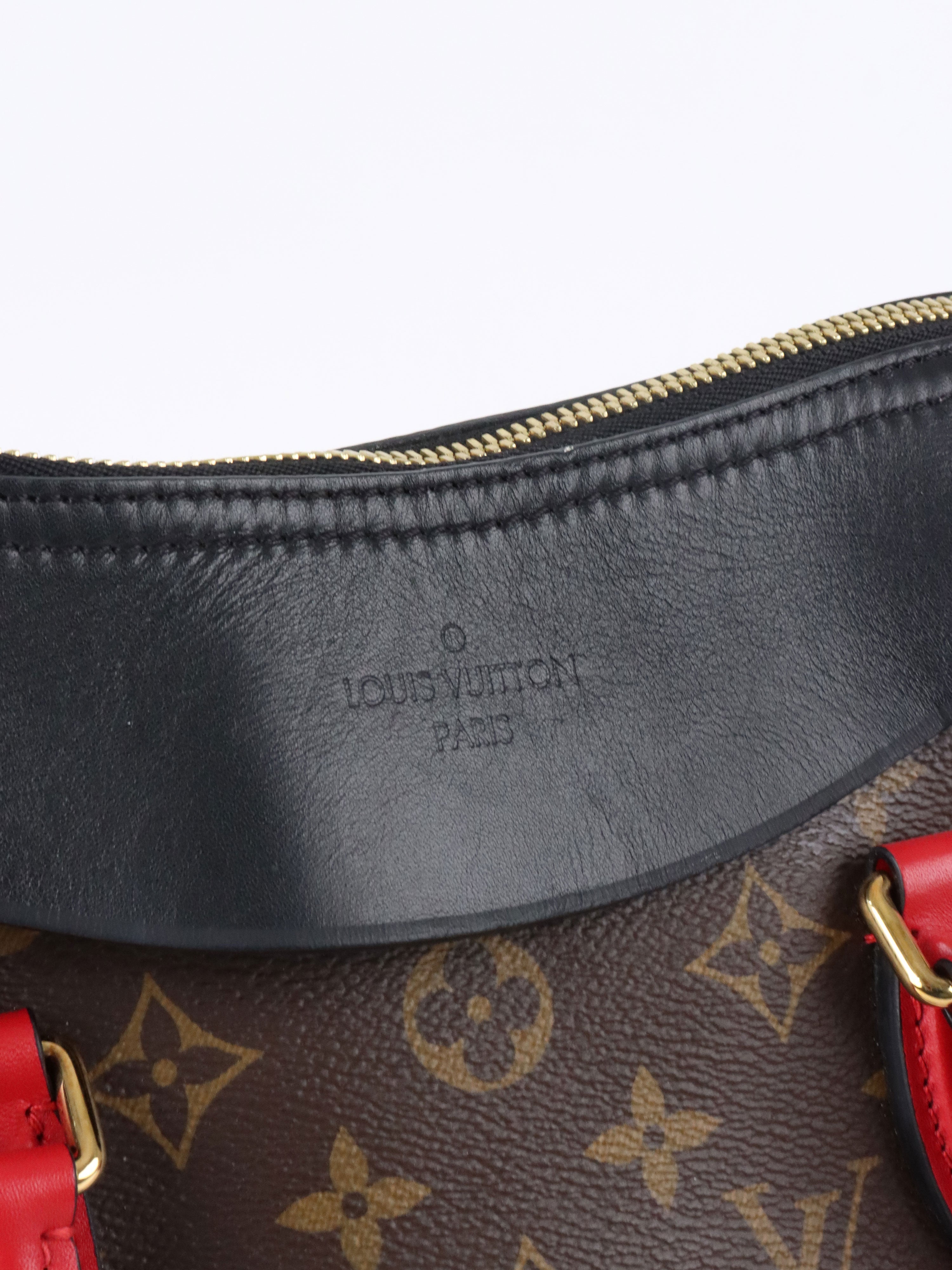 Louis Vuitton Black  Red Monogram Tuileries Bag