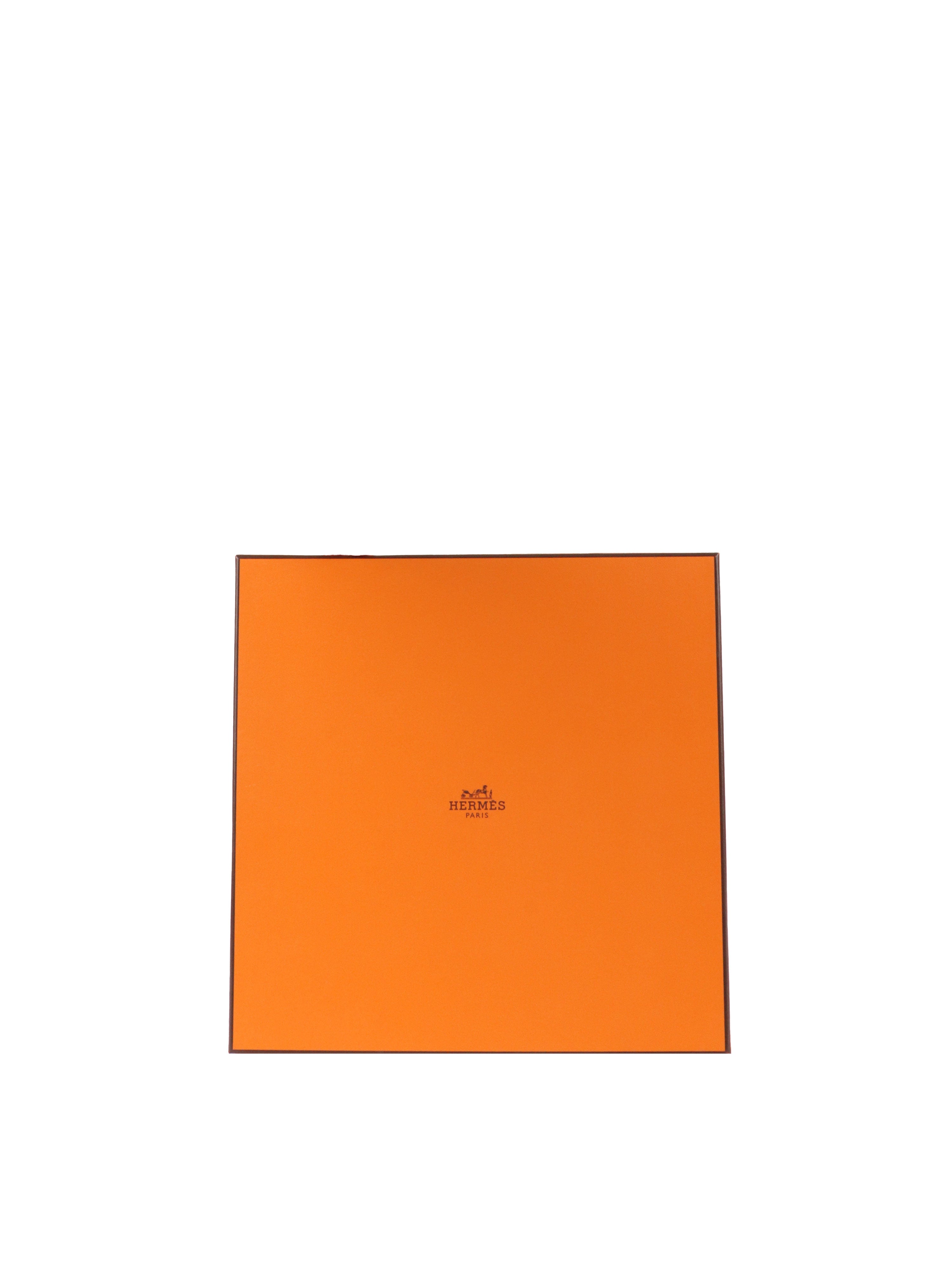 Hermes Bleu Profond New Libris Scarf.