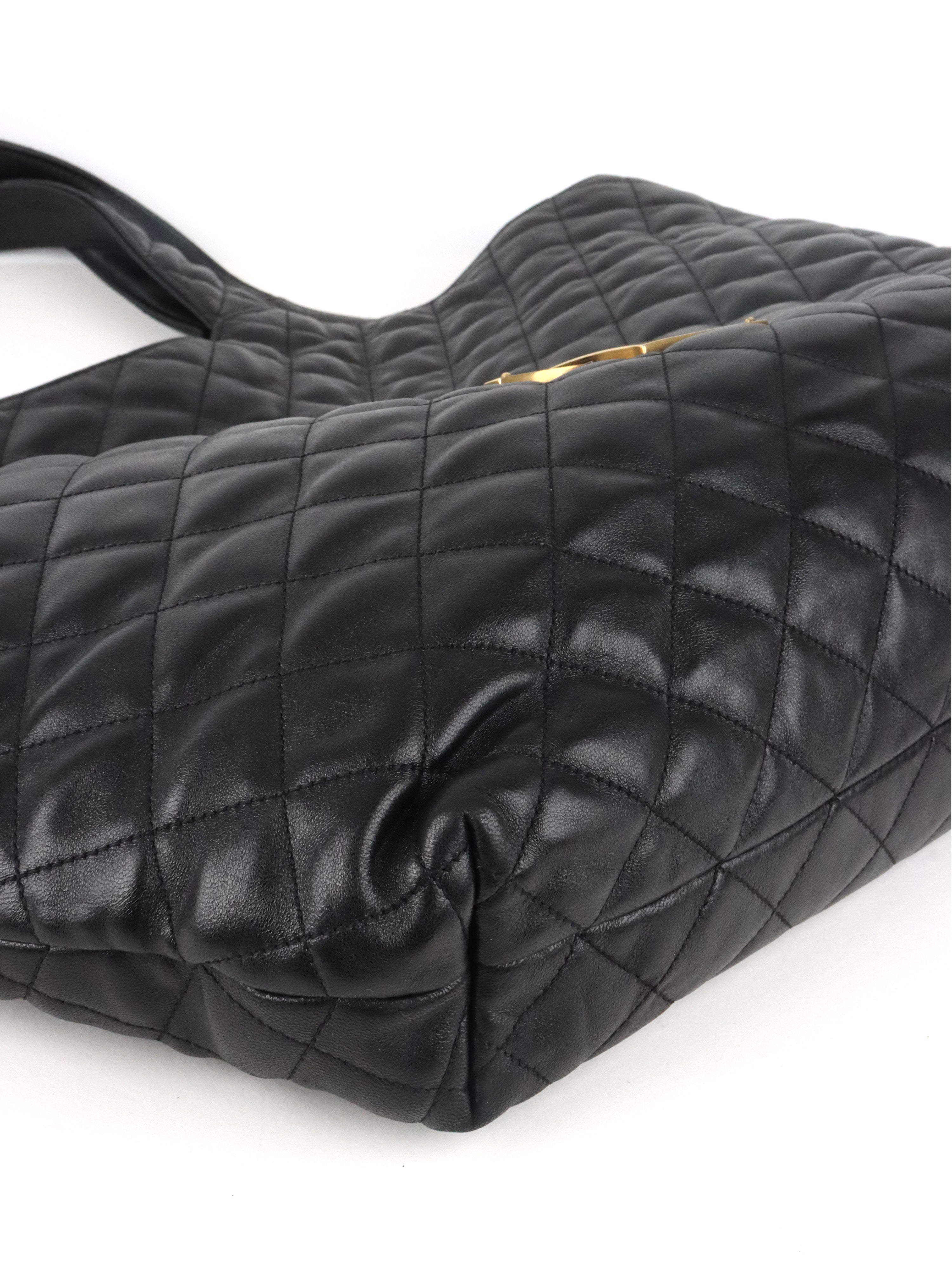 Saint Laurent Black Icare Maxi Shopping Bag