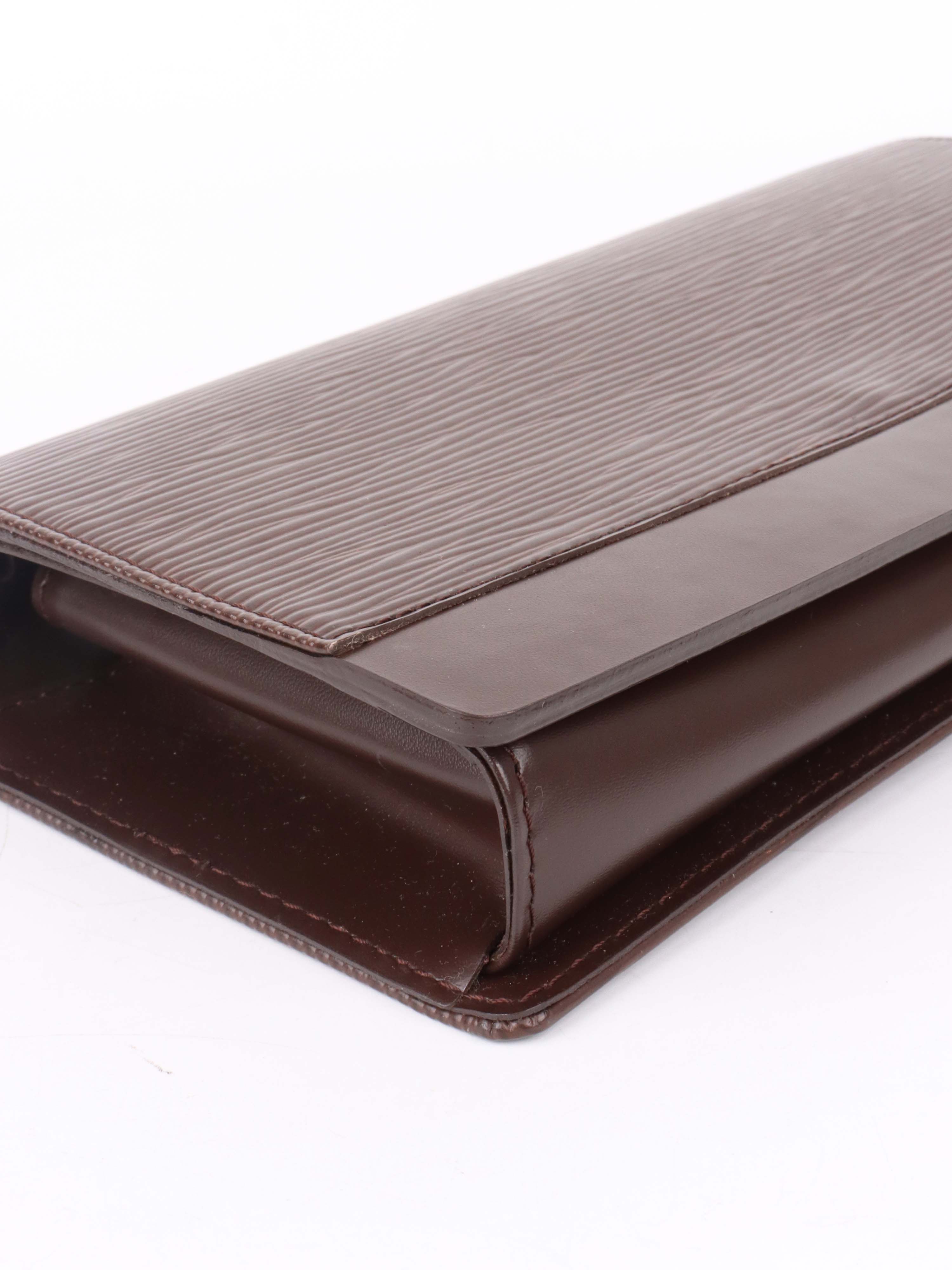 Louis Vuitton Brown Epi Leather Honfleur Clutch.