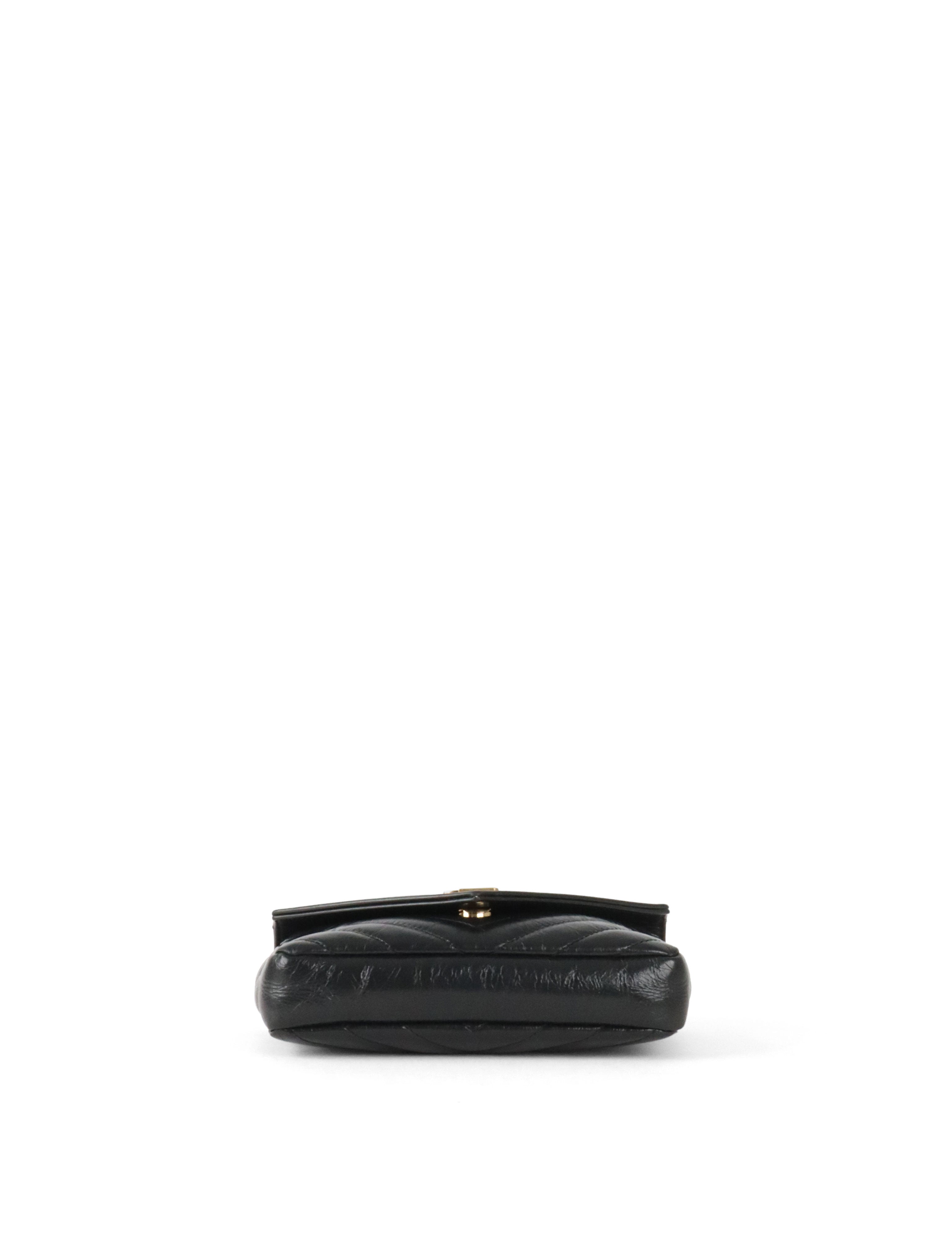 Saint Laurent Black College Mini Chain Bag
