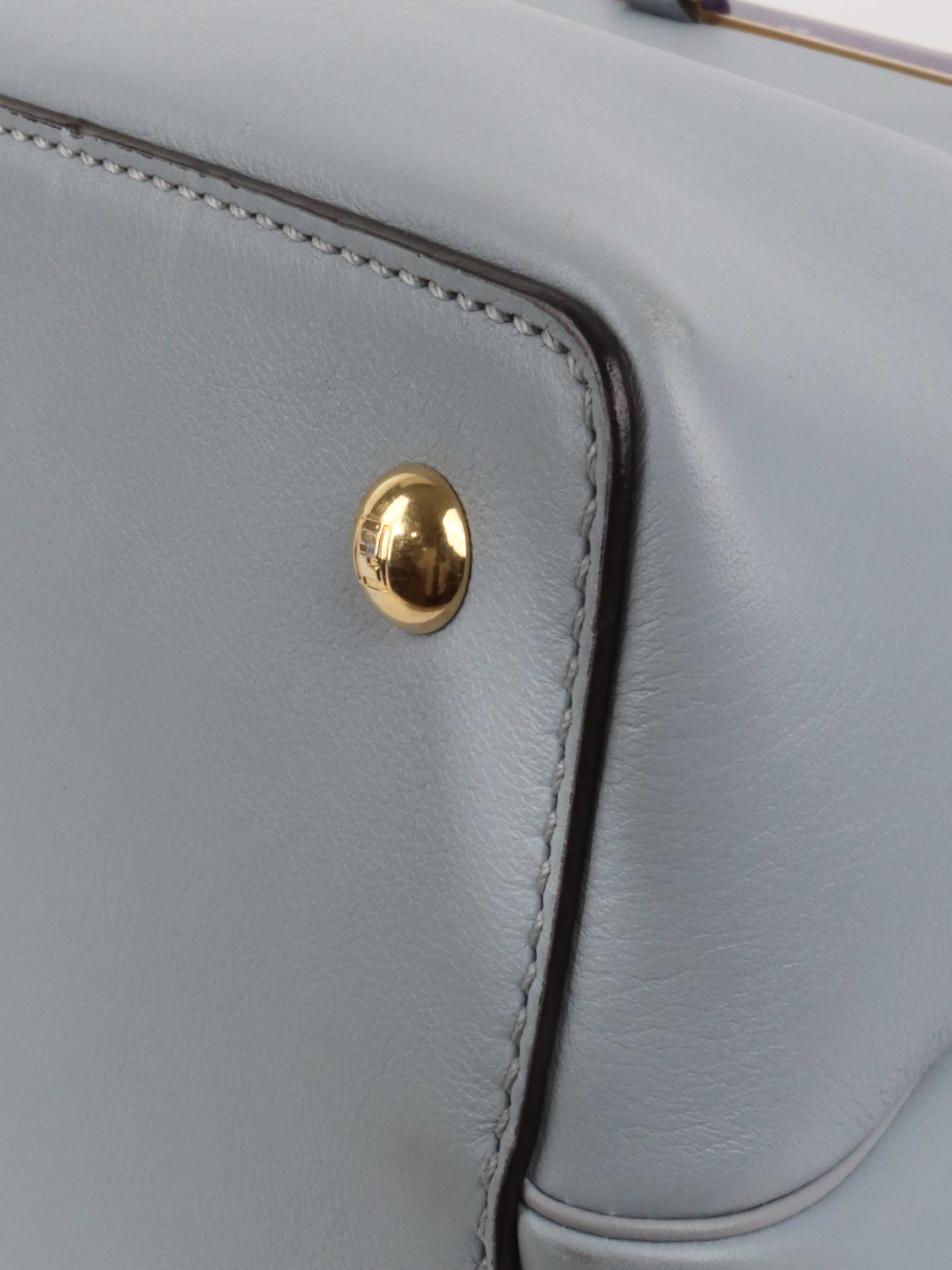 Fendi Pale Blue 2Jours Shoulder Bag