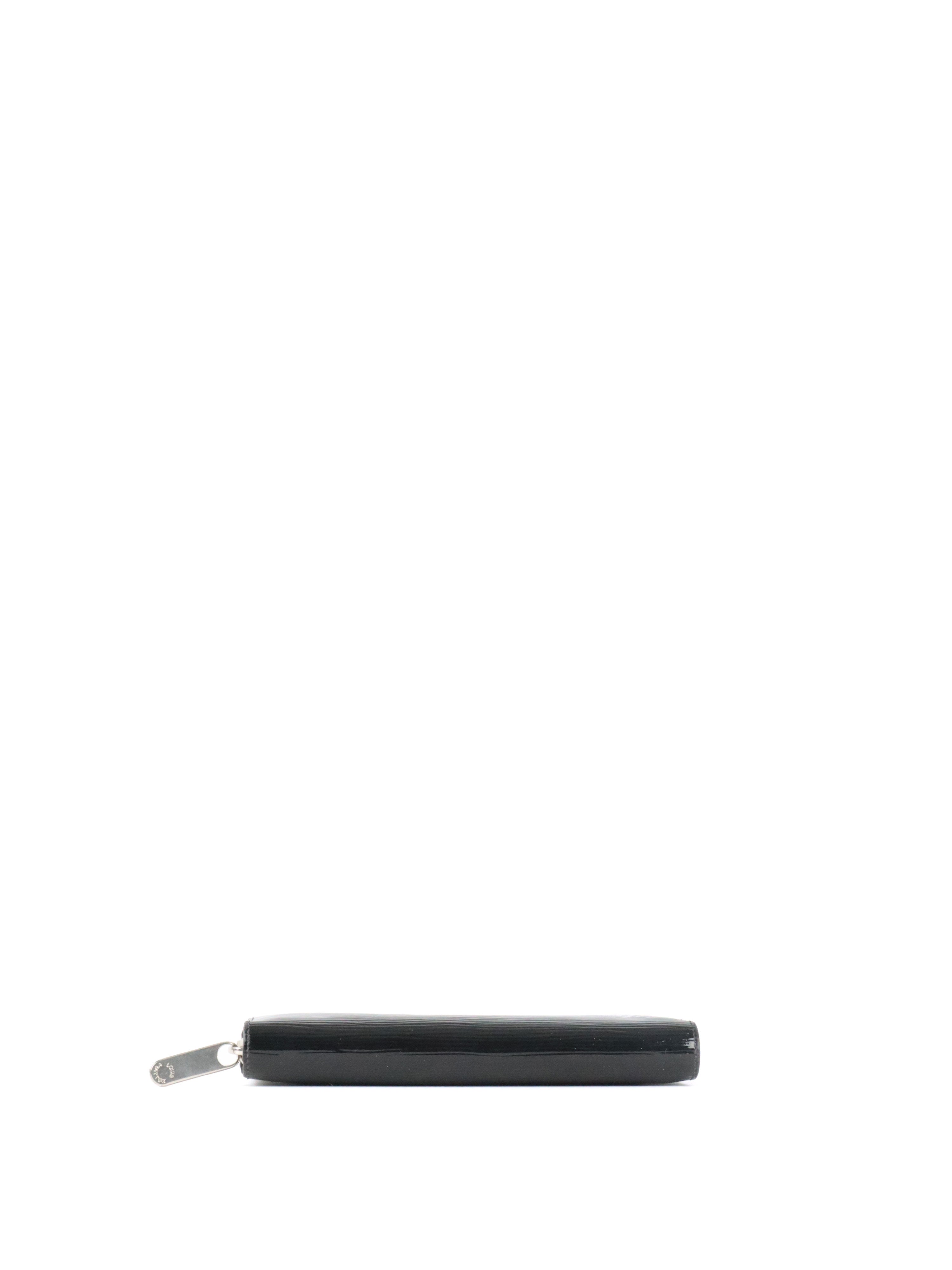 Louis Vuitton Electric Black Patent Long Epi Zippy Wallet