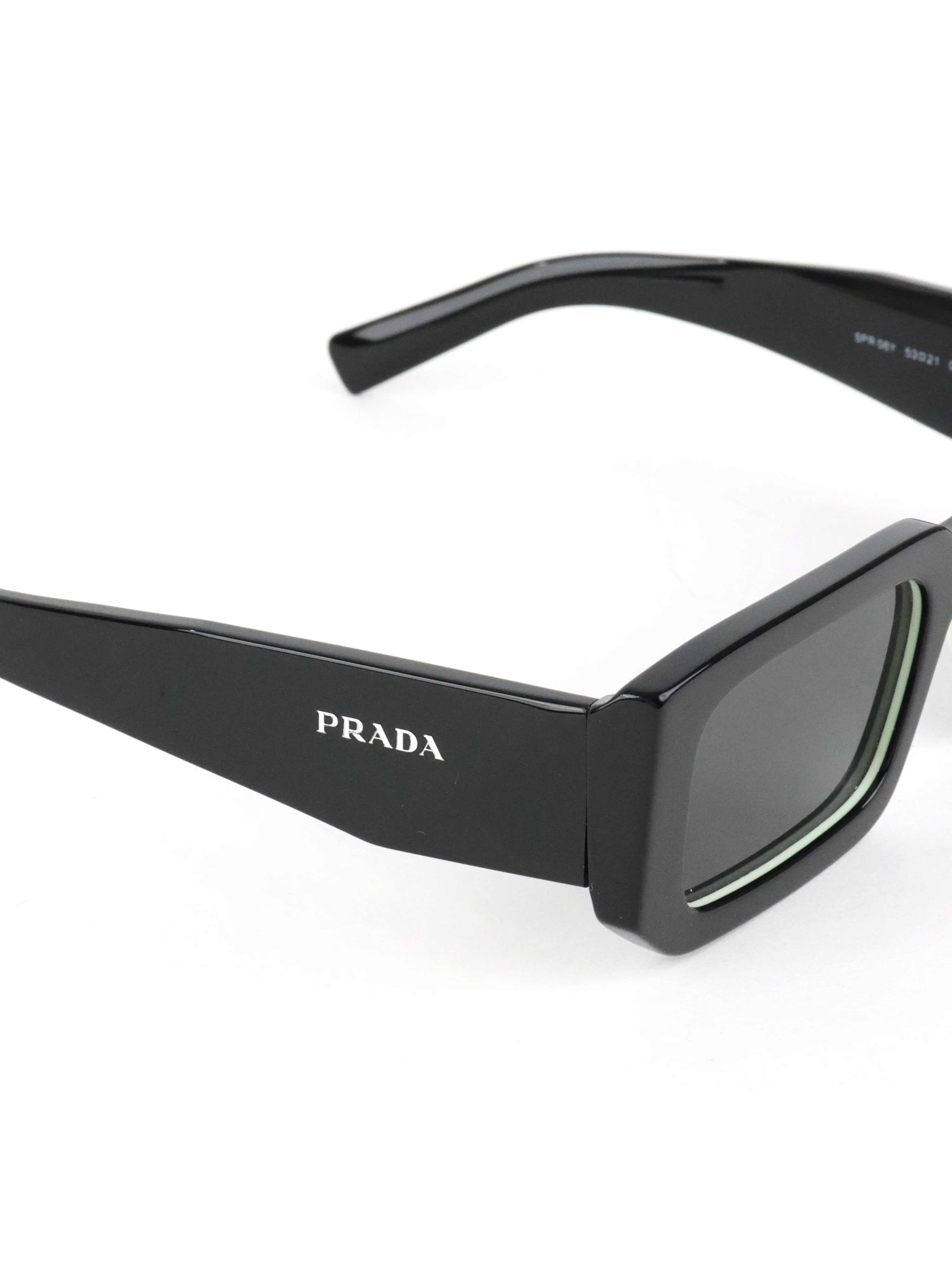 Prada Black PR 06YS Rectangle Frame Sunglasses