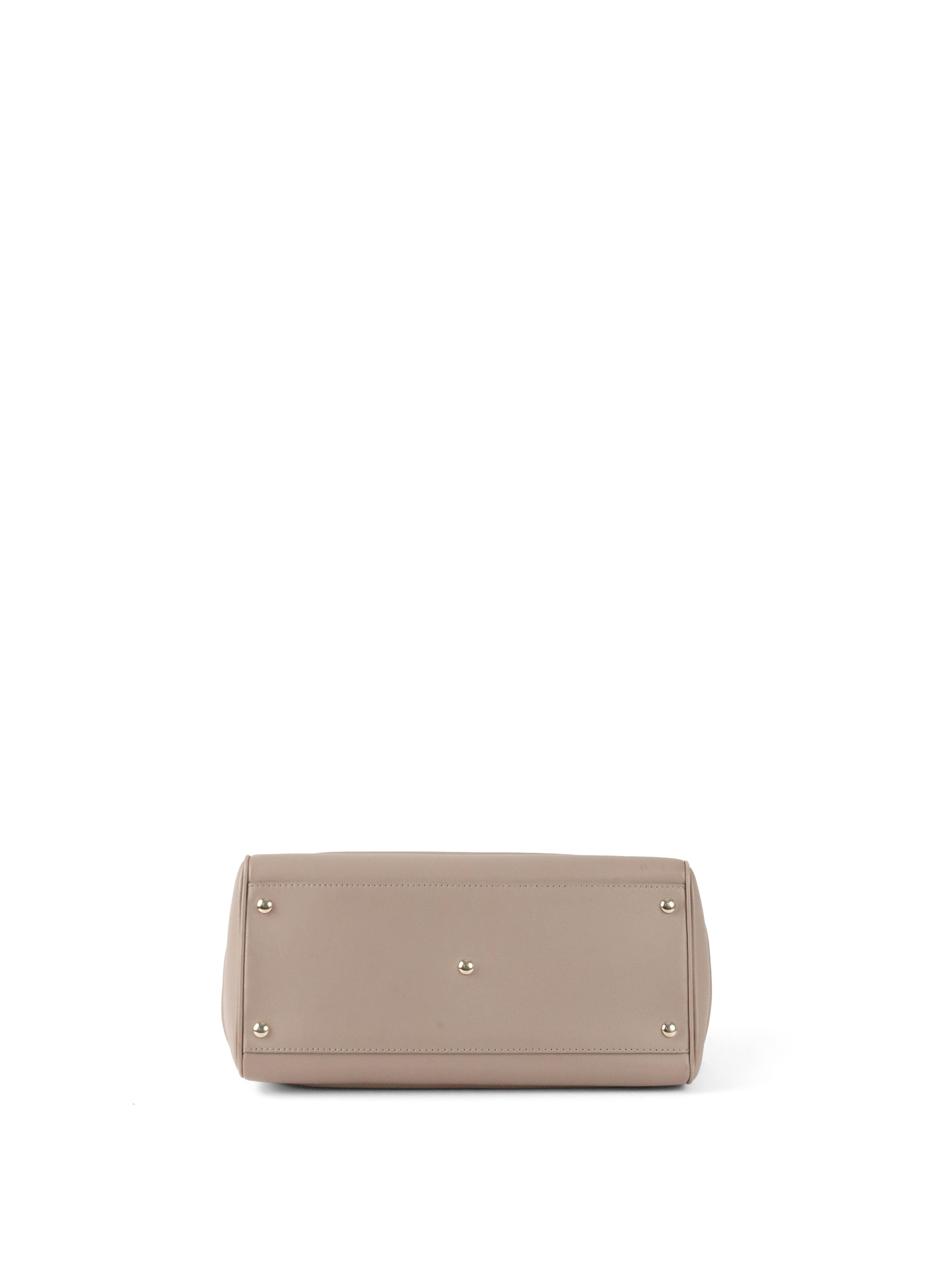 Versace Nude Leather Palazzo Empire Tote