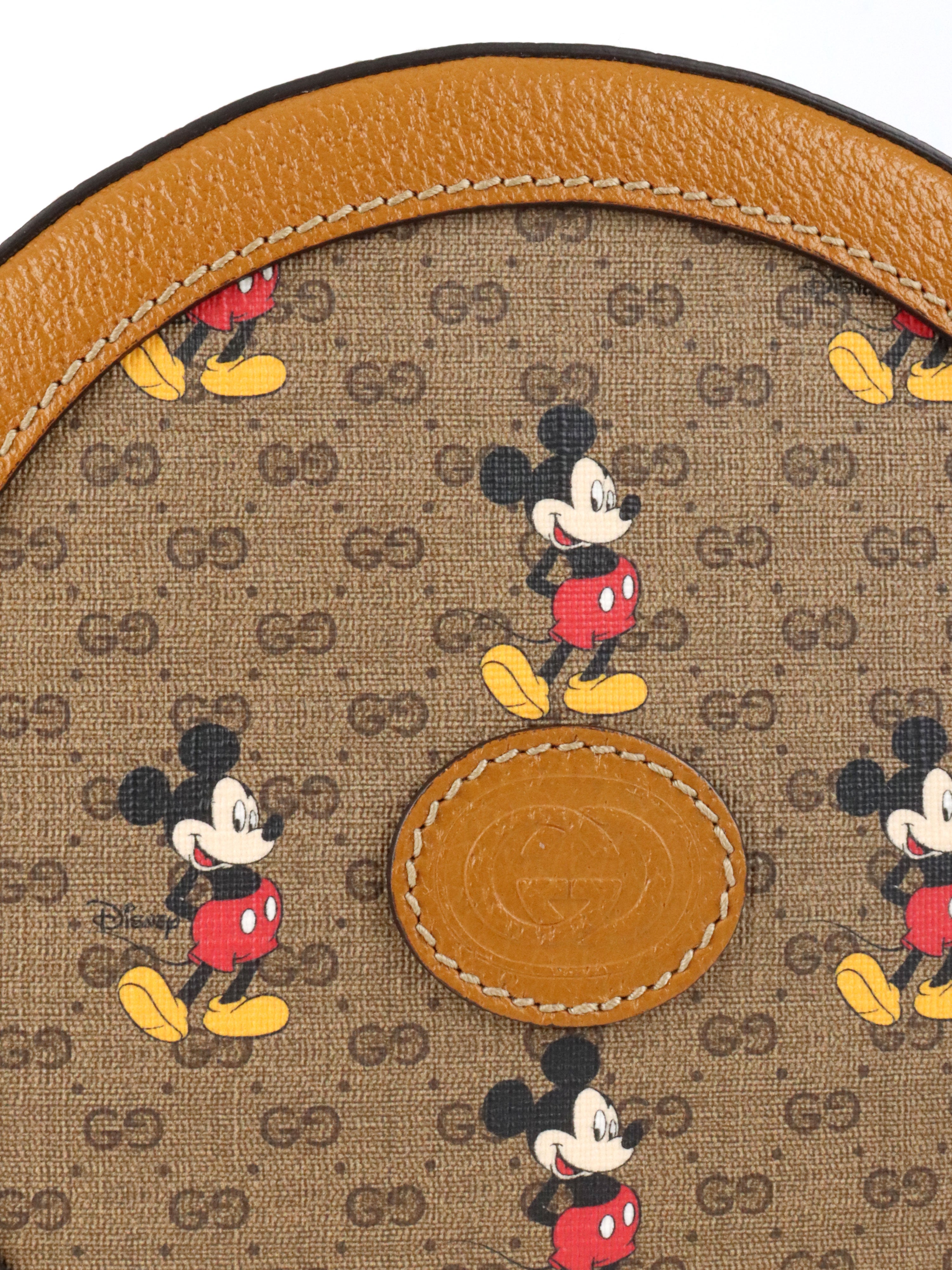 Gucci x Disney Mickey Mouse Round Crossbody Bag