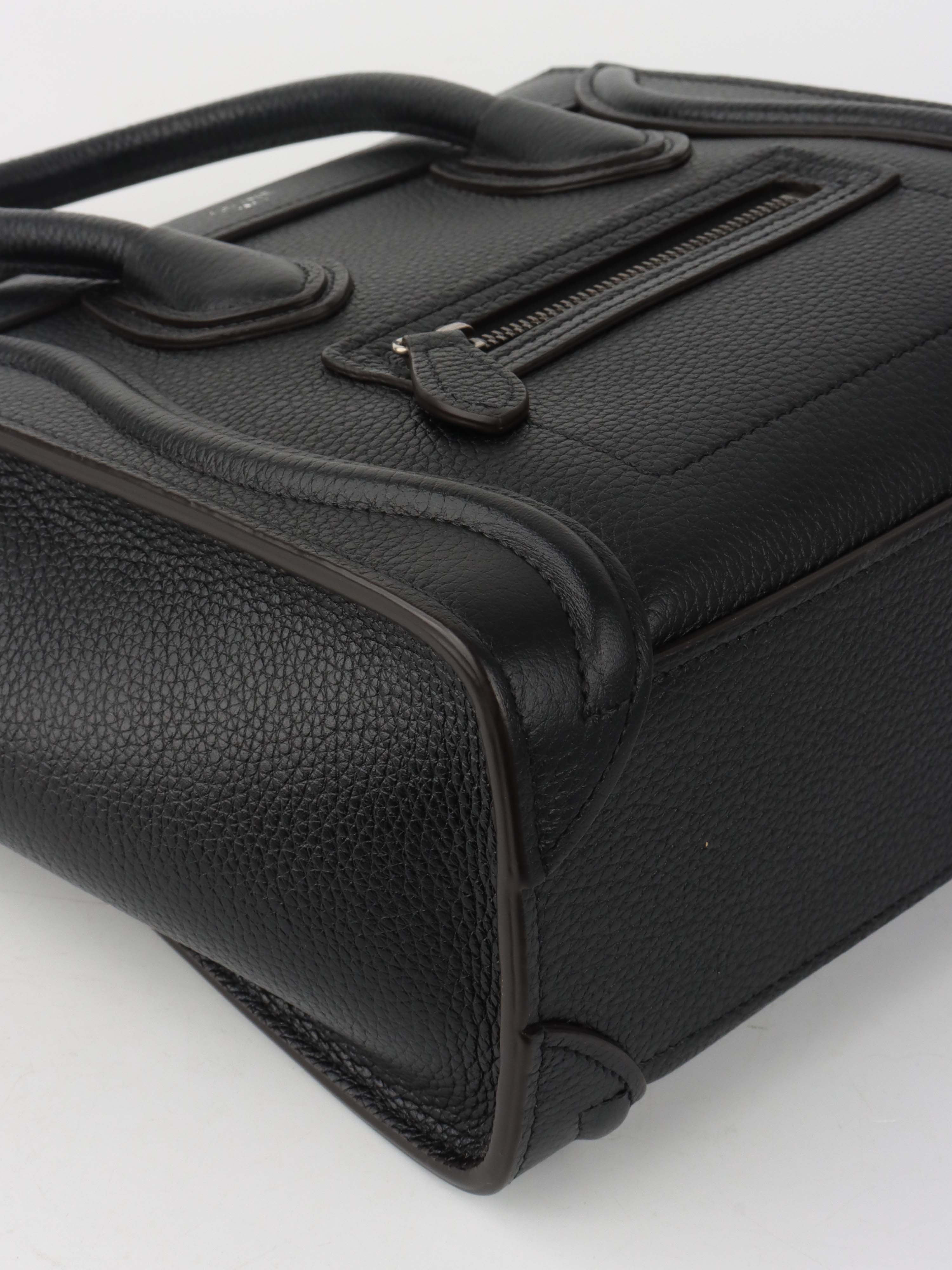Celine Black Nano Luggage Bag