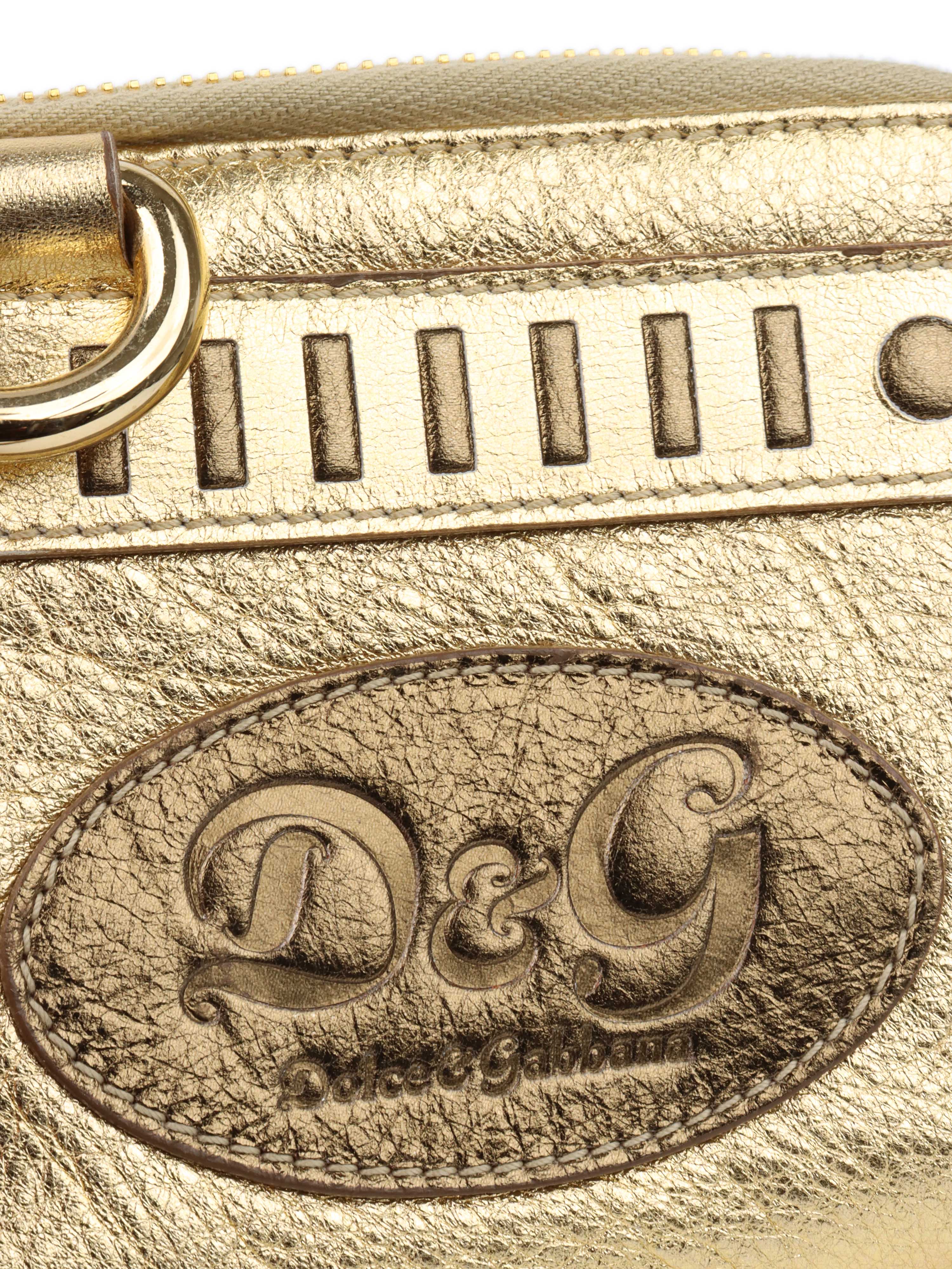 Dolce 
Gabbana Gold Wallet on Chain.