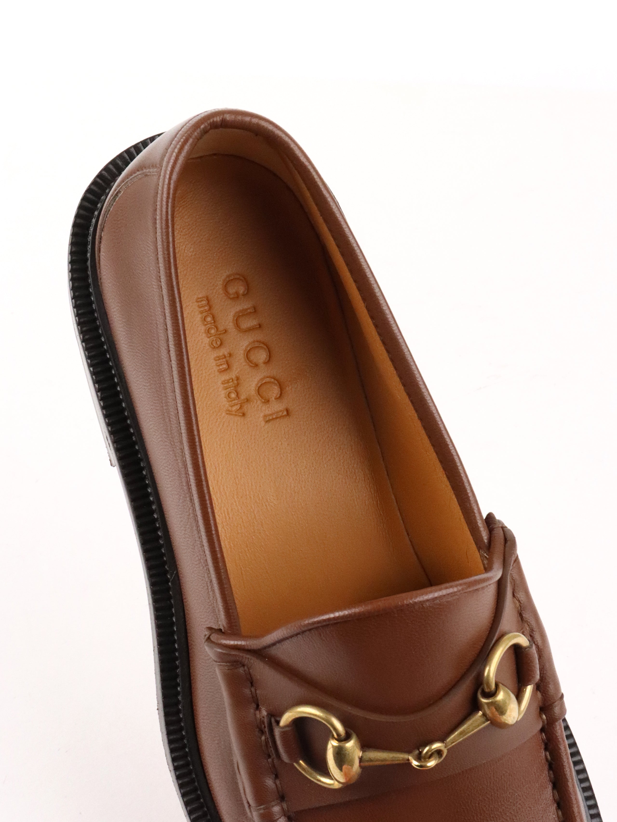 Gucci Mens Brown Horsebit Loafer size 5