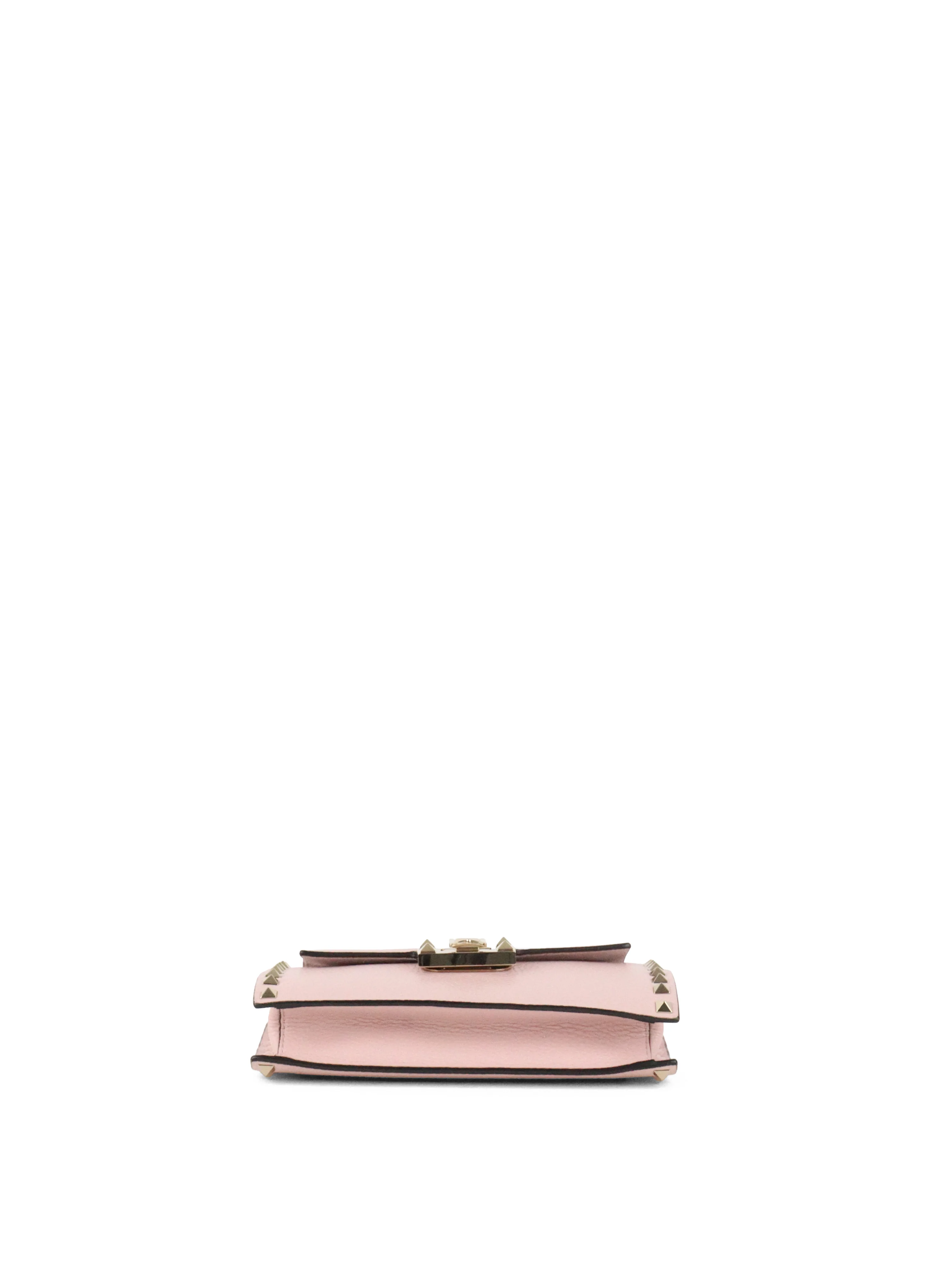 Valentino Rose Quartz Rockstuds Crossbody Bag