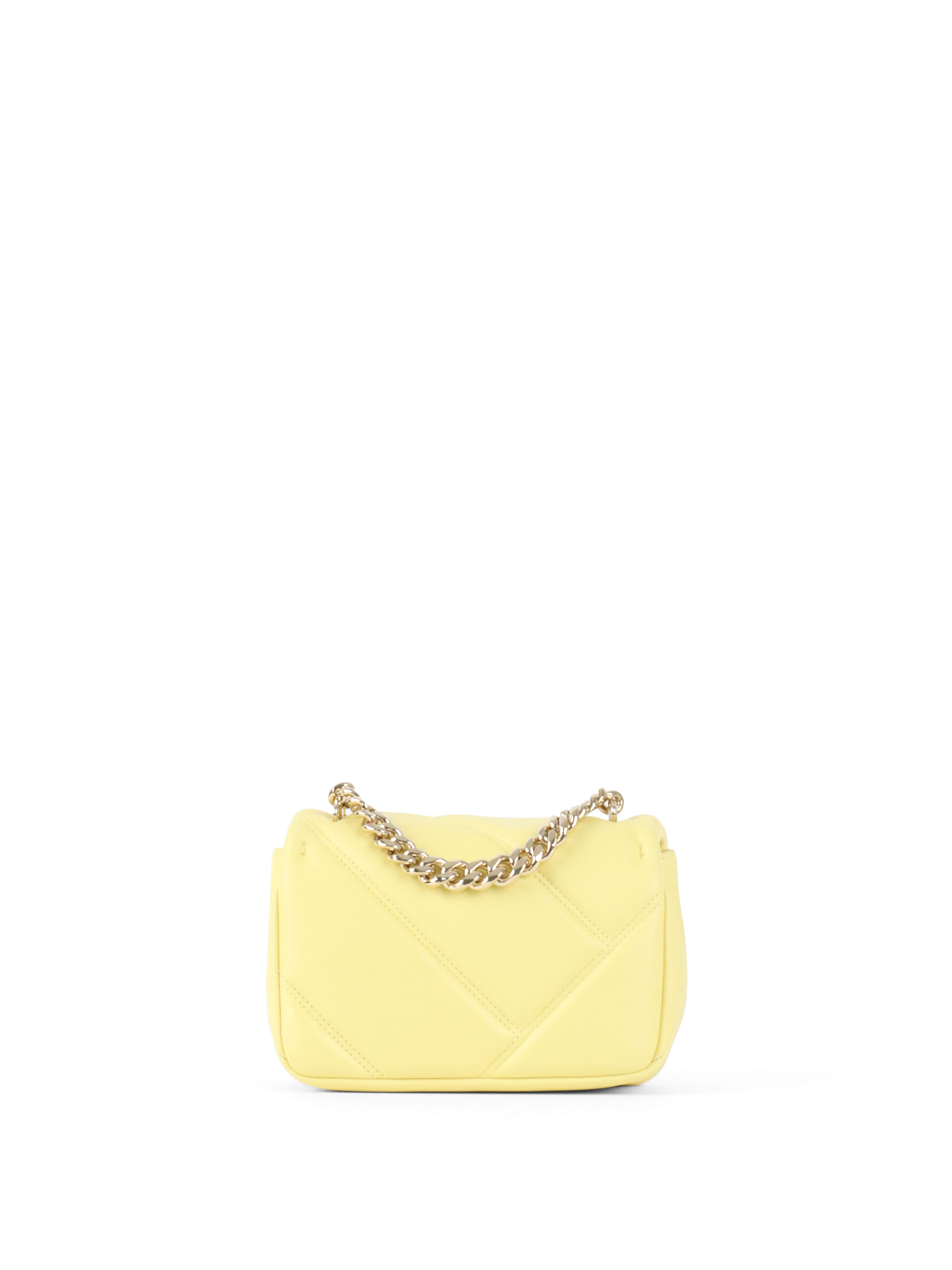 Bvlagri Yellow Serpenti Cabochon Shoulder Bag