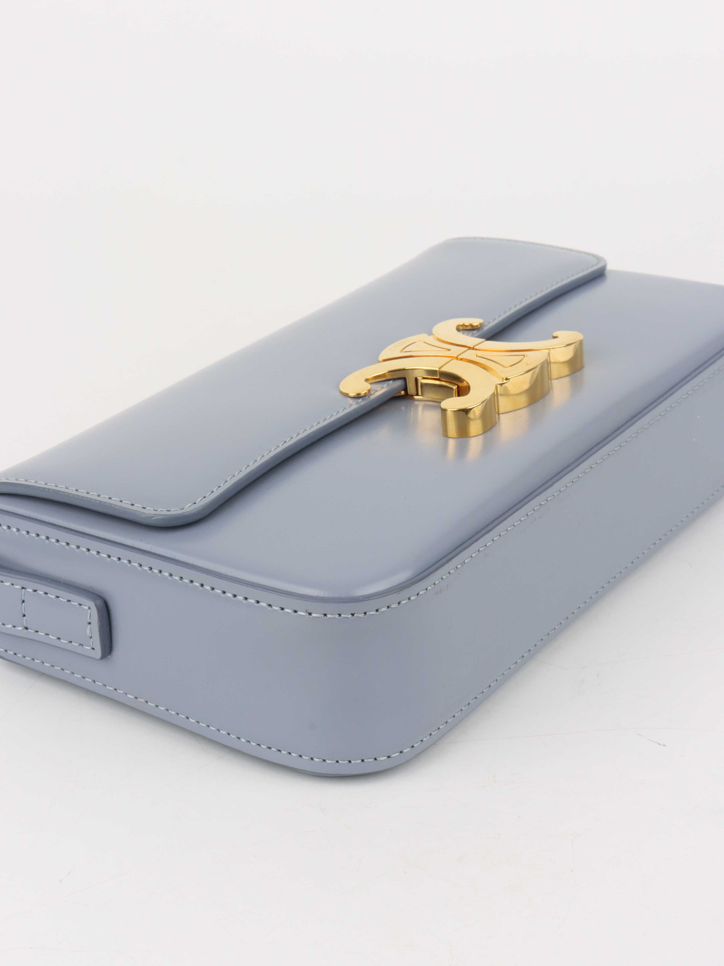 Celine Claude Shoulder Bag in Blue