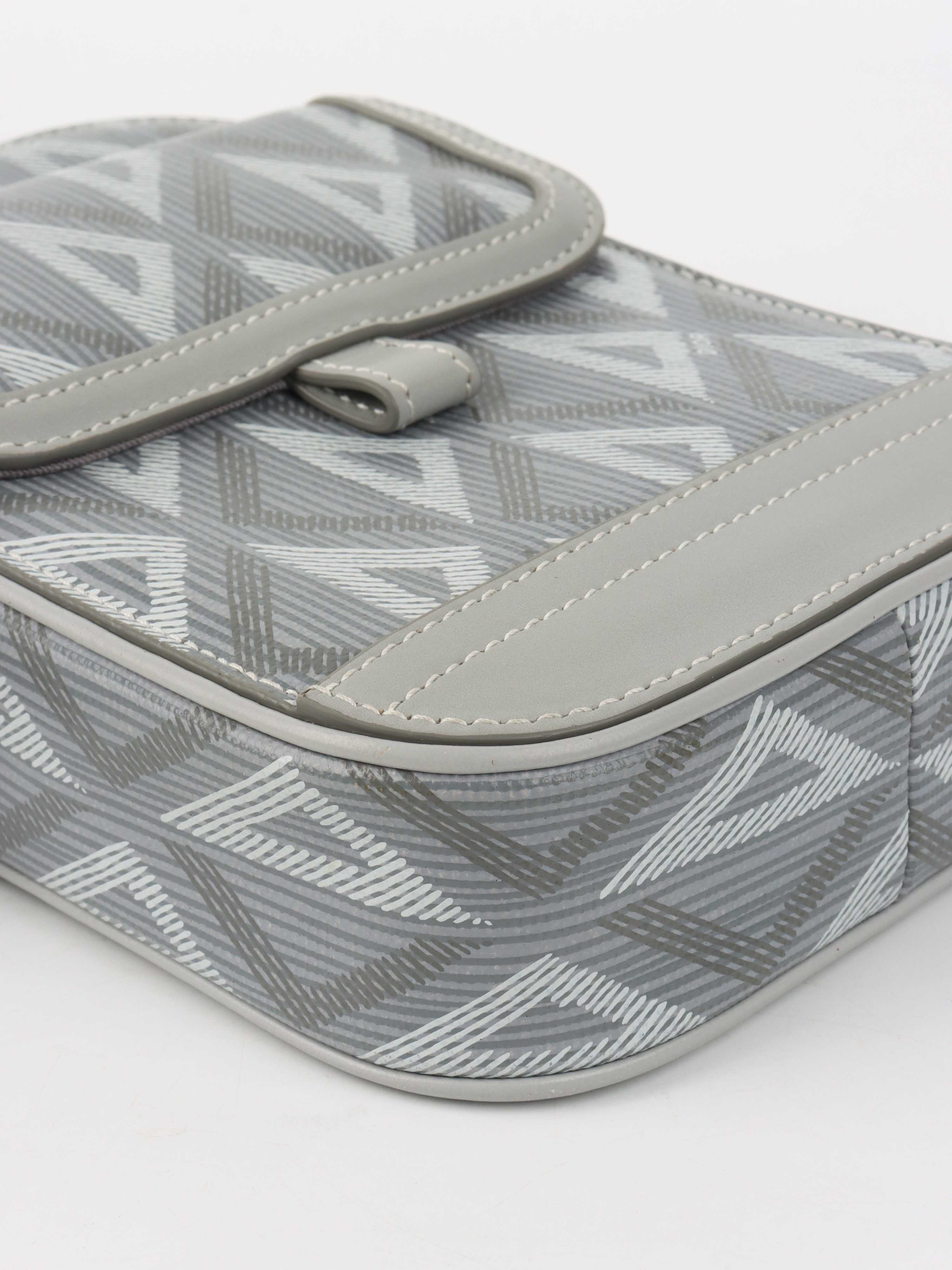 Dior Silver Hit The Road Vertical Crossbody Pouch.