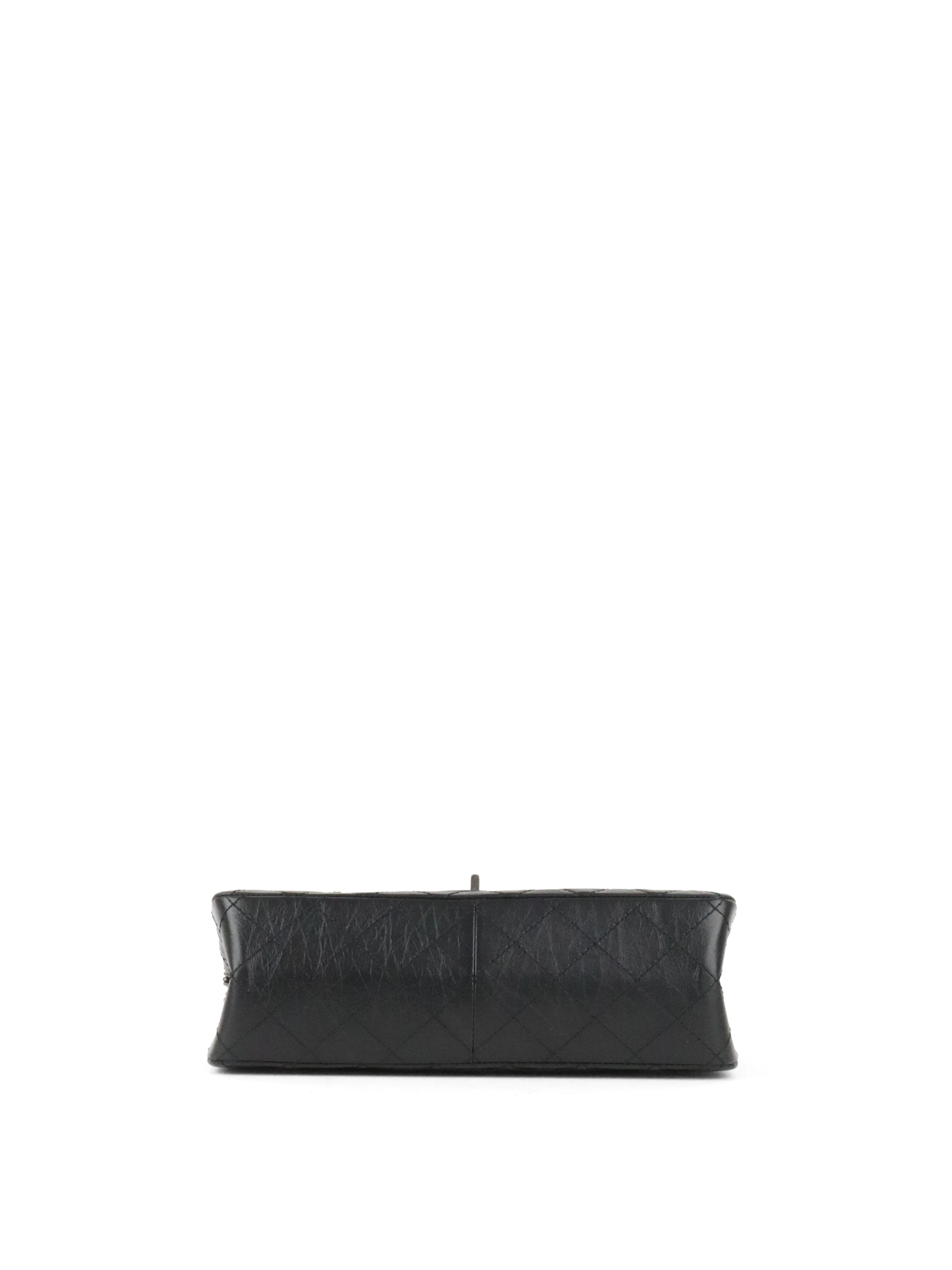 Chanel So Black Medium Classic Flap Reissue 2.55