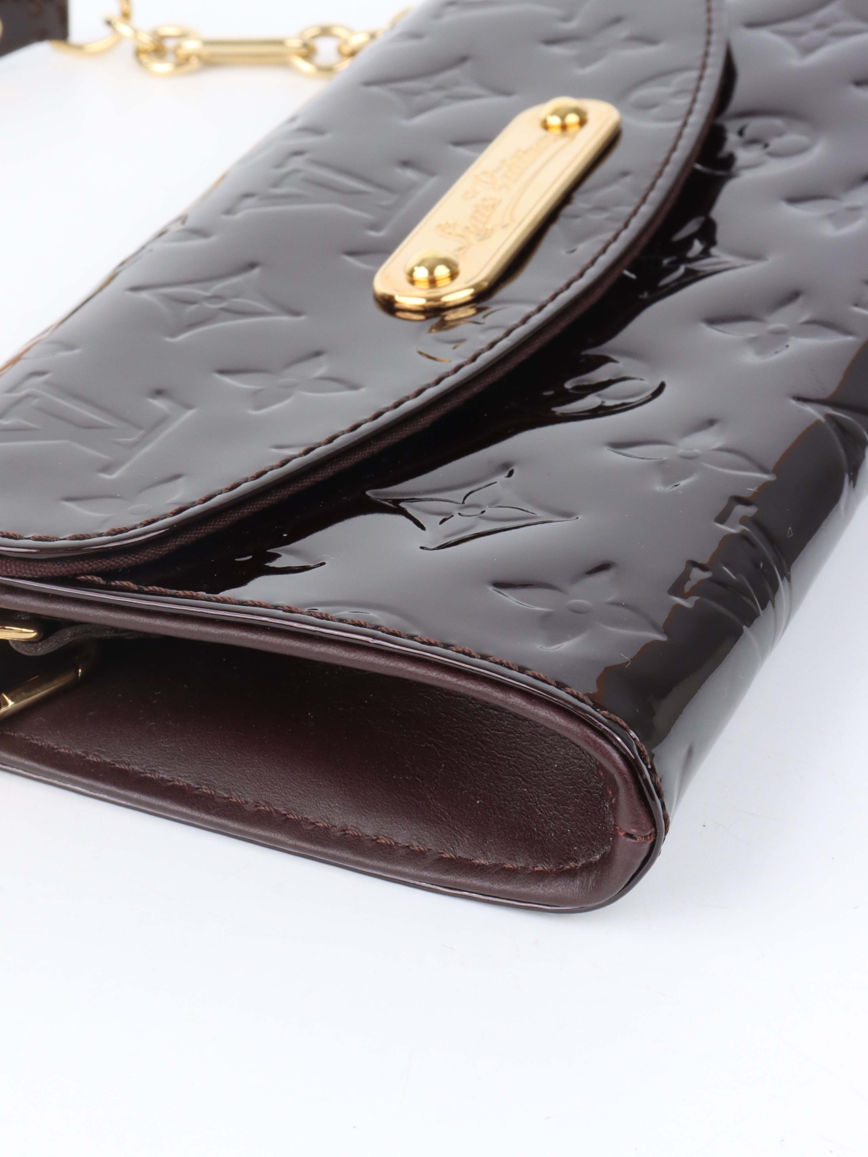 Louis Vuitton Amarante  Monogram Vernis Sunset Boulevard Shoulder Bag.