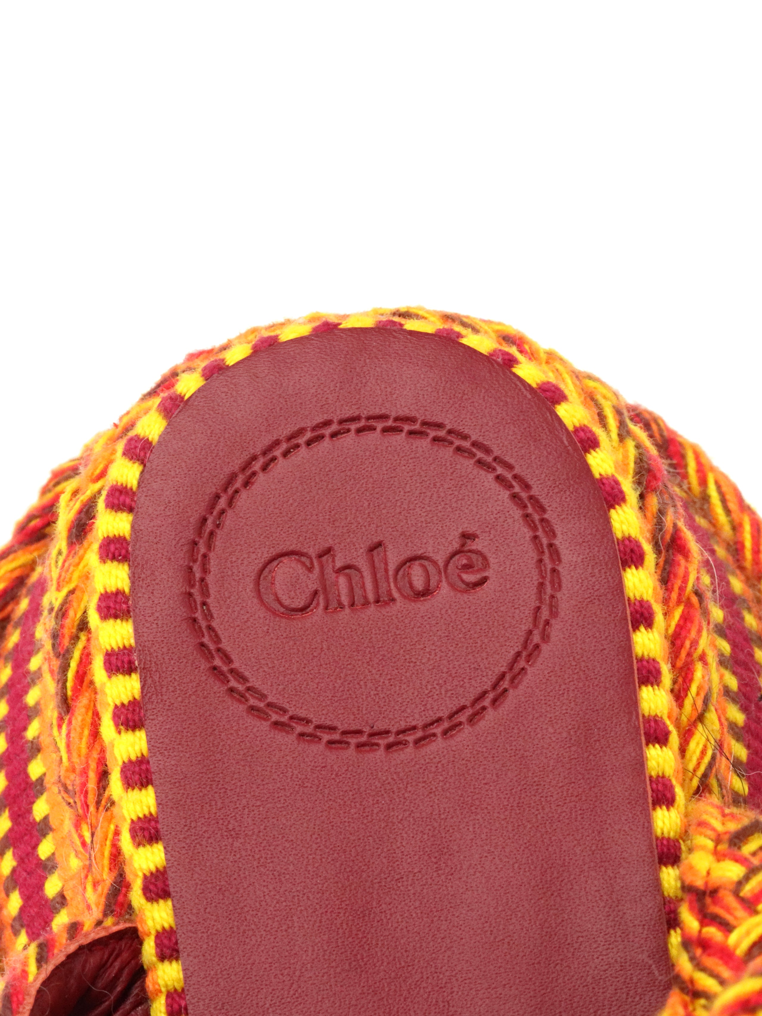 Chloé Womens Meril Woven Platform Sandals EU40