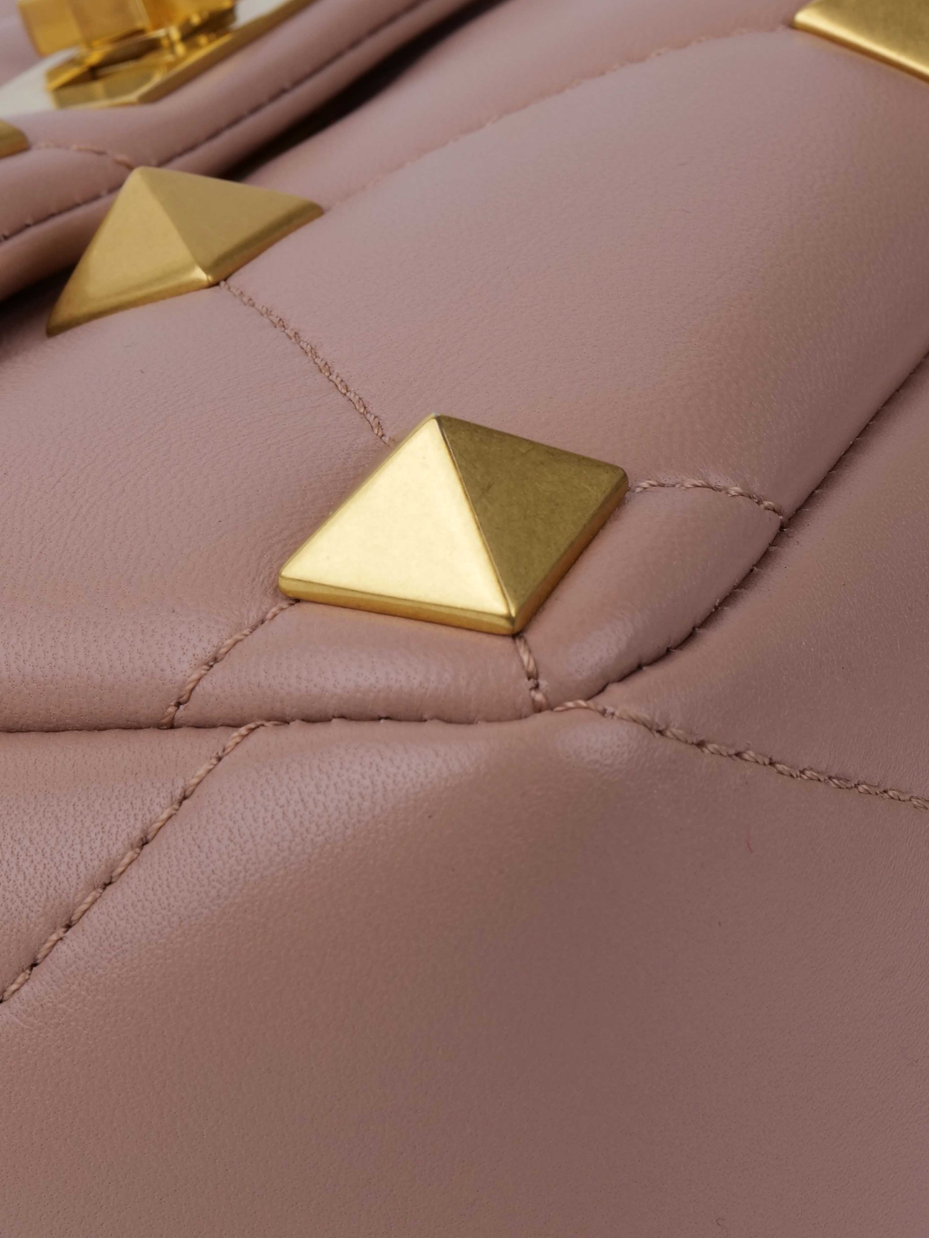 Valentino Blush Pink Medium Roman Stud Bag.